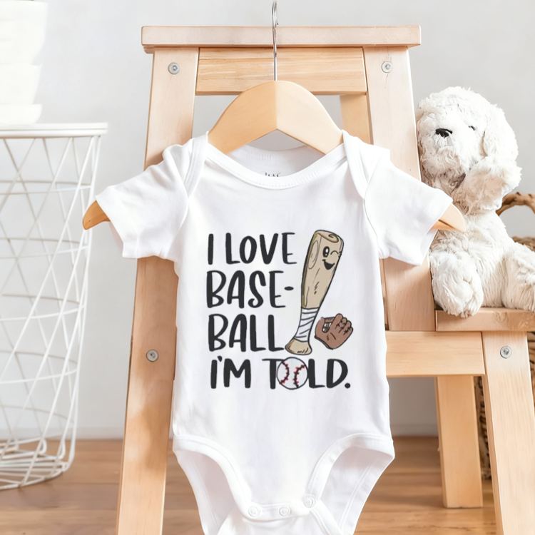 Personalized I Love Basketball I'm Told Baby Bodysuit Baby Romper Sports Baby Gift