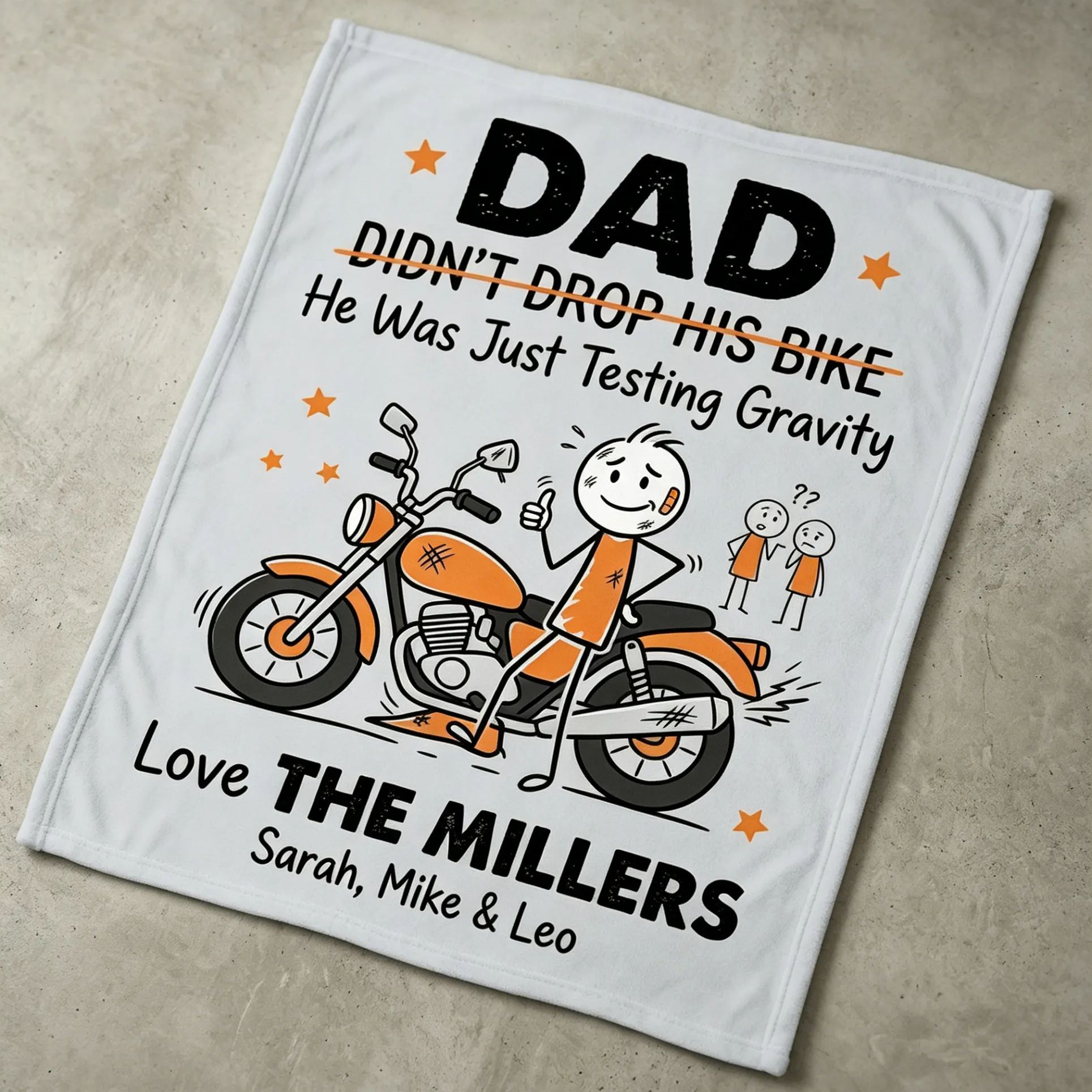 [Copy]Personalized Funny Car Engine Dad Personalized Family Name Fleece Blanket For Auto Gearhead Fathers