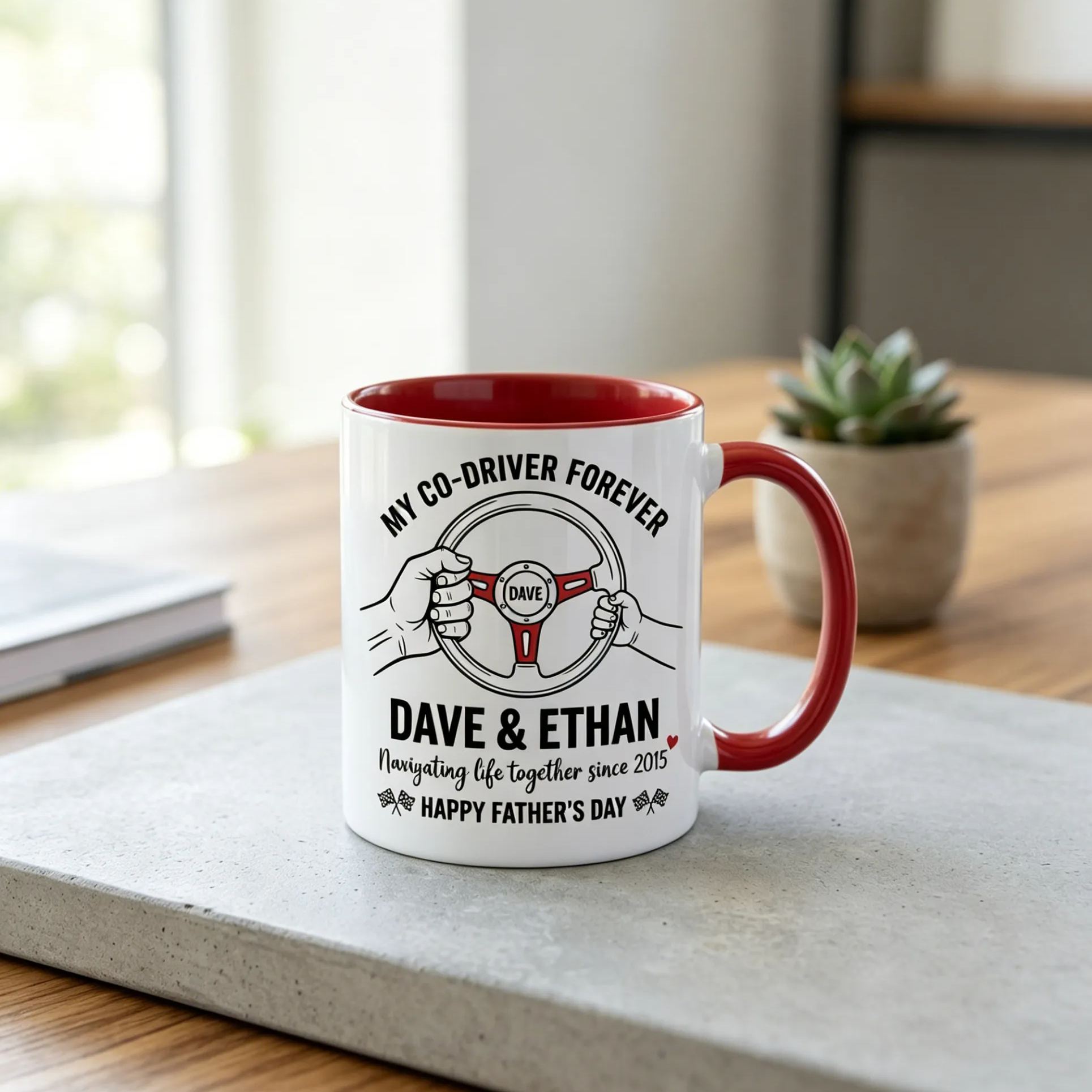 [Copy]Personalized Racing Team Jersey Coffee Mug Custom Name Race Car Team Gift