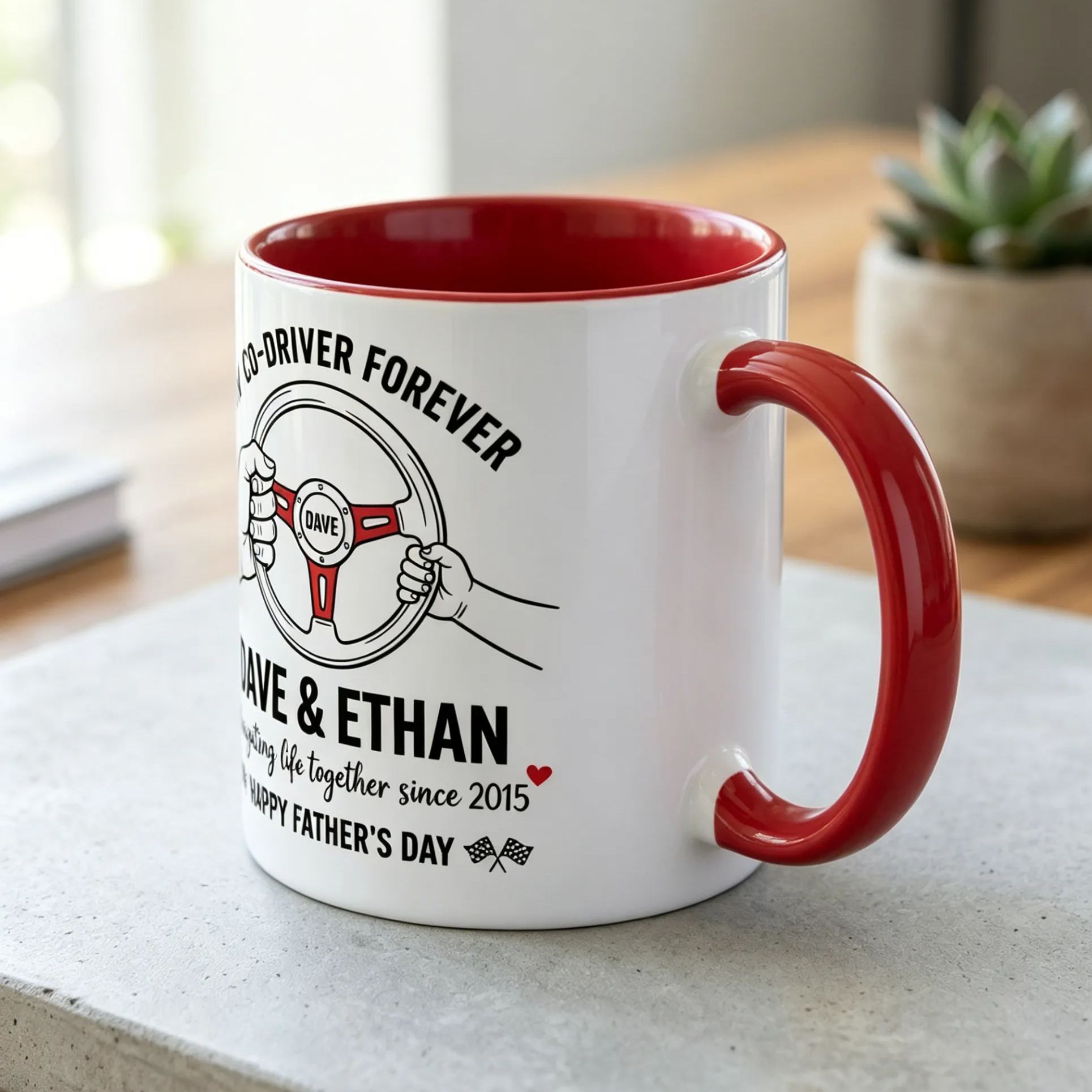 [Copy]Personalized Racing Team Jersey Coffee Mug Custom Name Race Car Team Gift