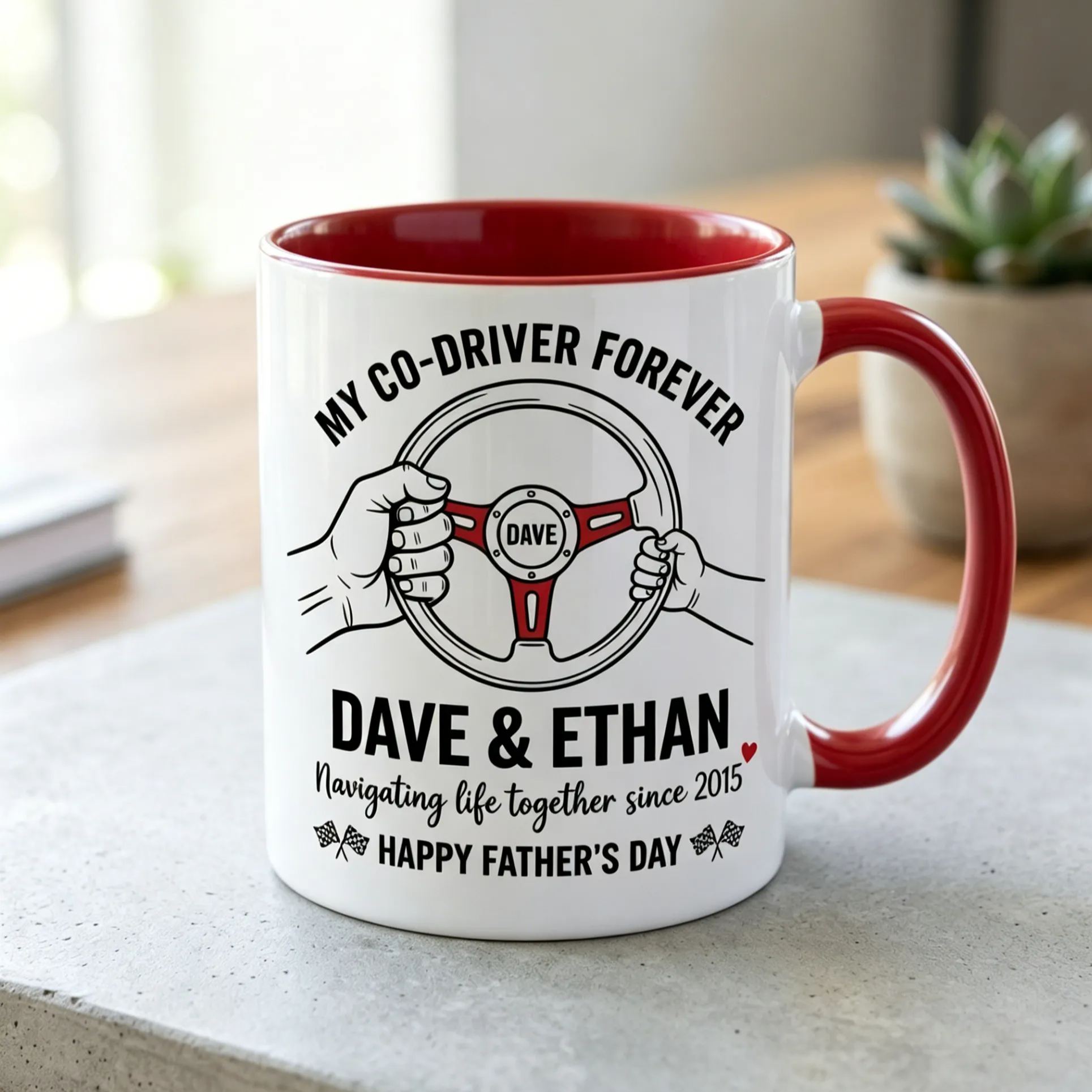 [Copy]Personalized Racing Team Jersey Coffee Mug Custom Name Race Car Team Gift