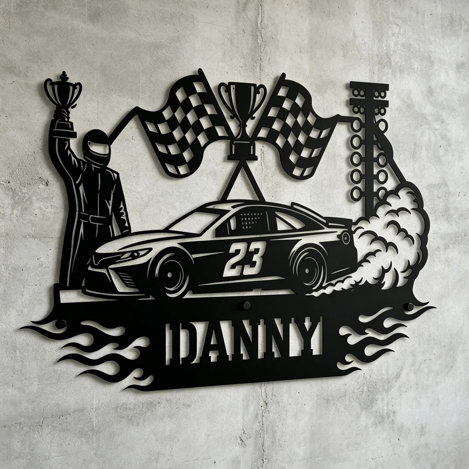 [Copy]Personalized JDM Supra Drift Car Mechanic Themed Personalized Name Metal Wall Sign