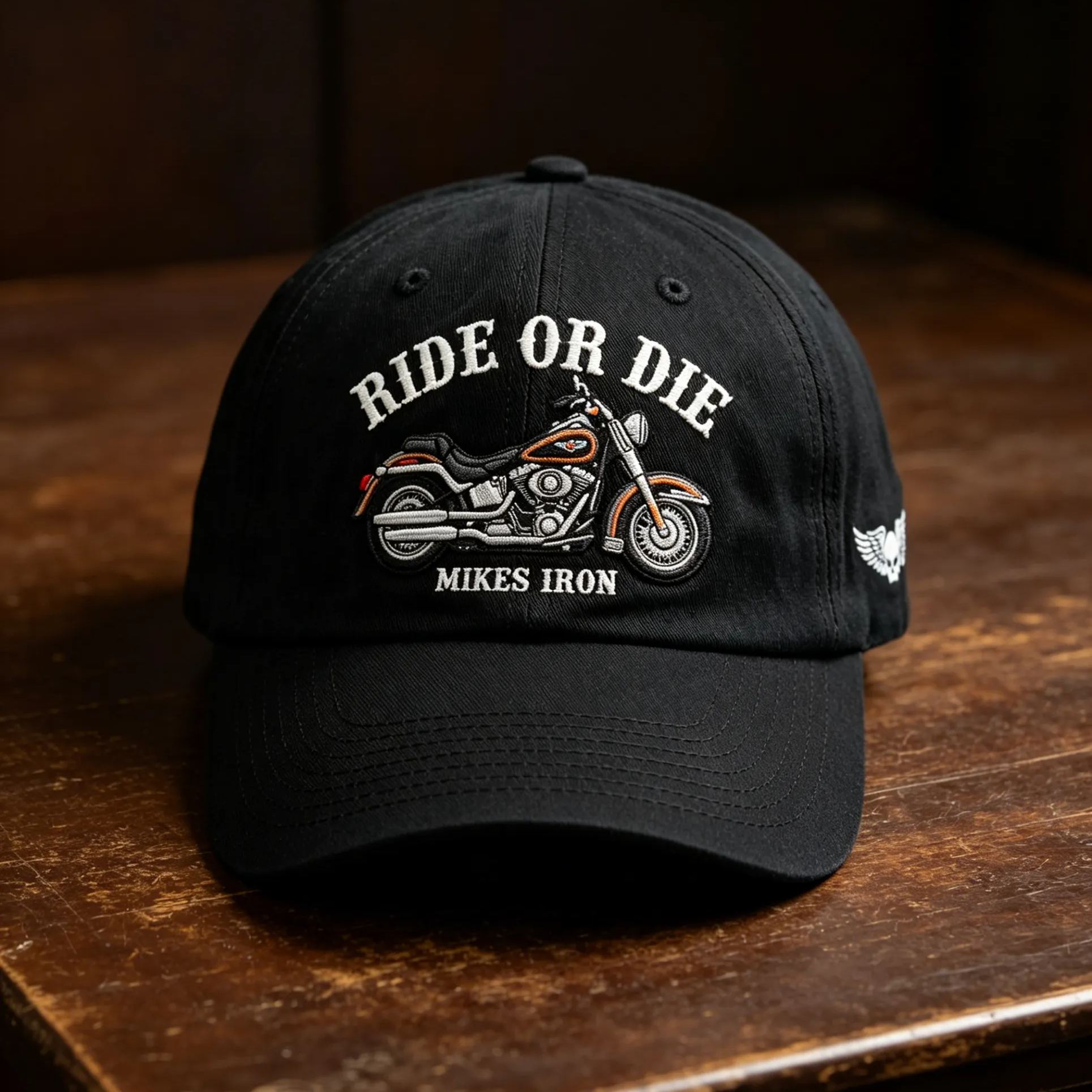 [Copy]Personalized Cross Engine Piston Embroidered Distressed Washed Baseball Cap