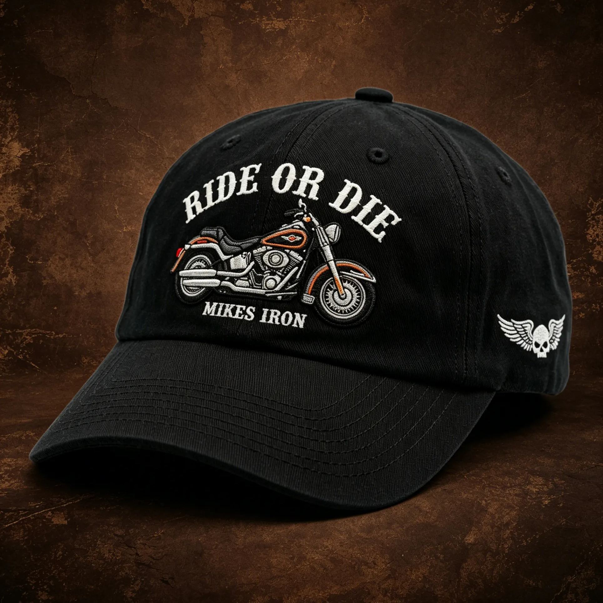 [Copy]Personalized Cross Engine Piston Embroidered Distressed Washed Baseball Cap