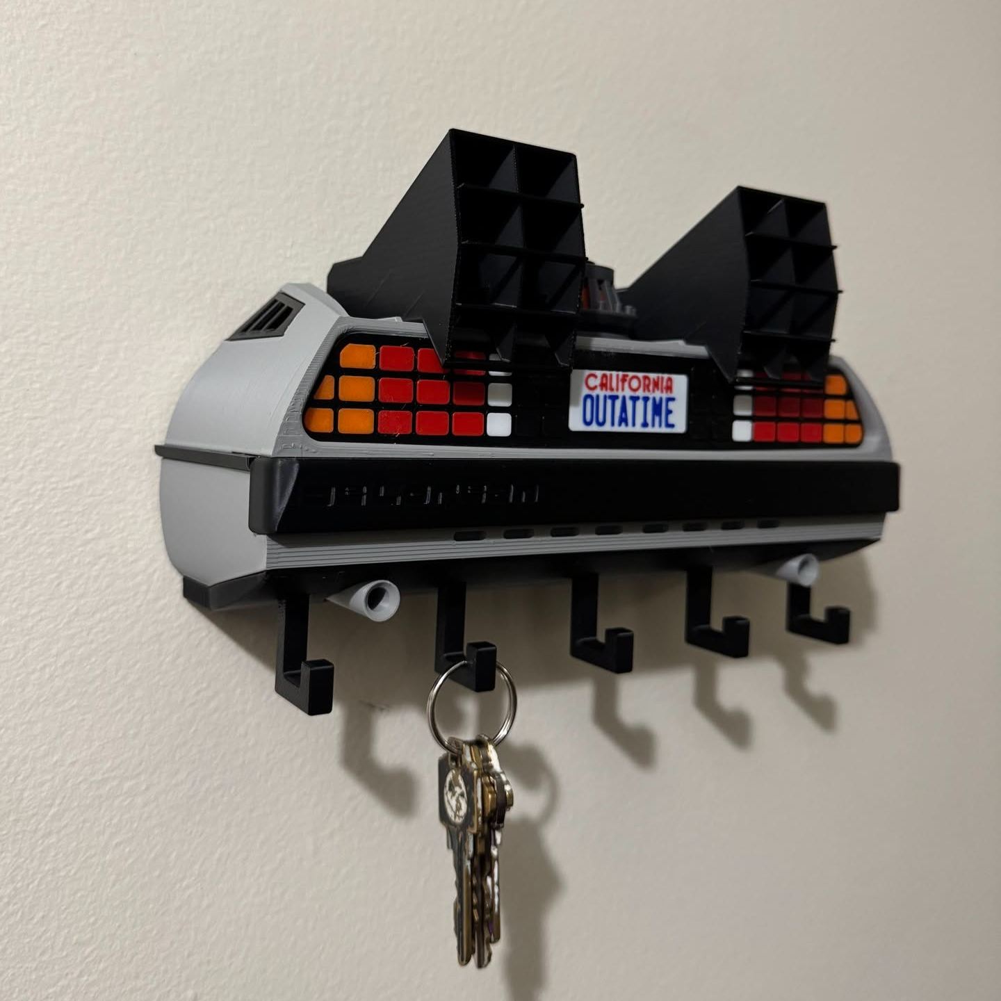 Personalized Timeline Machine Key Hanger Custom License Plate KeyHanger Unique Gift
