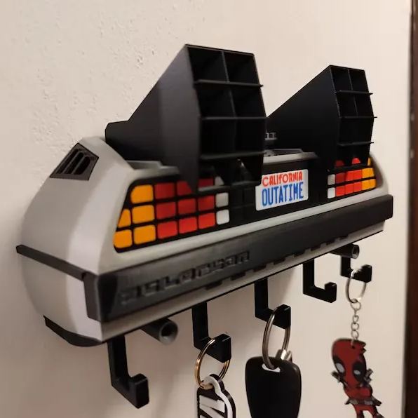 Personalized Timeline Machine Key Hanger Custom License Plate KeyHanger Unique Gift