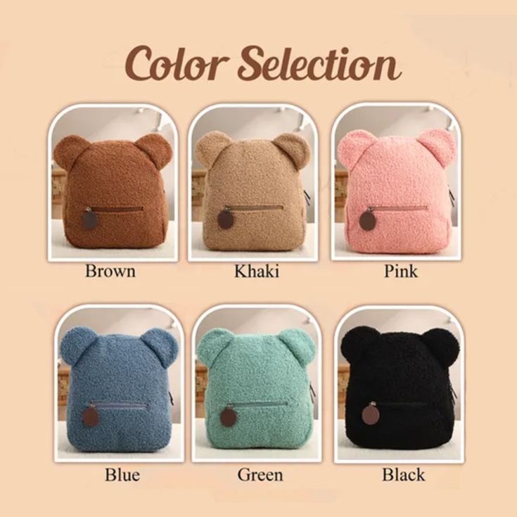 Personalized Embroidered Teddy Bear Backpack for Kids Unique Child's Gift First Day of School Gift