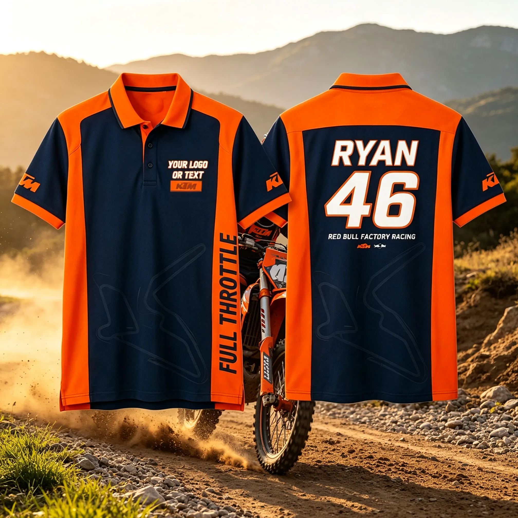 [Copy]Personalized Yellow Black Radiant Sunburst Racing Polo Shirt Custom Team Name Rider Number Double Sided Motorbike Racing Pit Crew Performance Polo