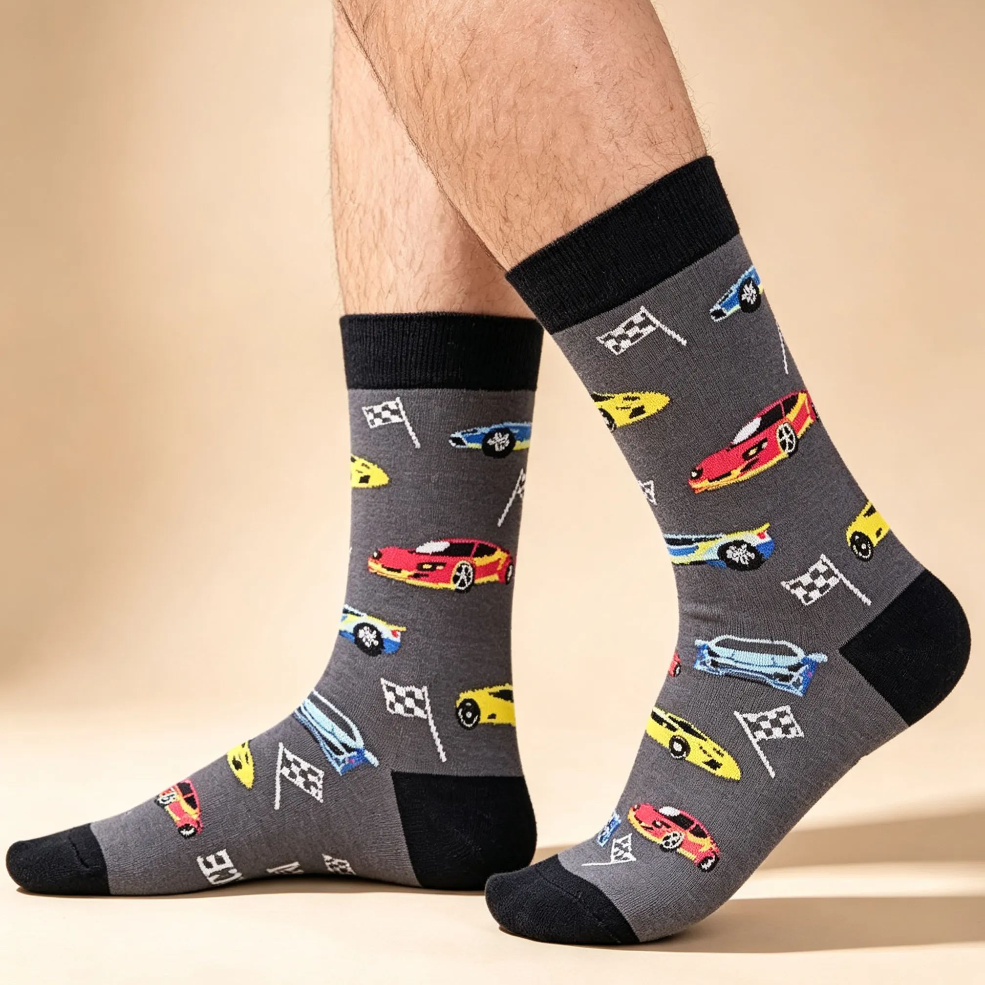 If You Can Read This Shhh The Race Is On Funny Racing Novelty Crew Socks Checkered Flag Race Car Socks Gift For Motorsport Lovers