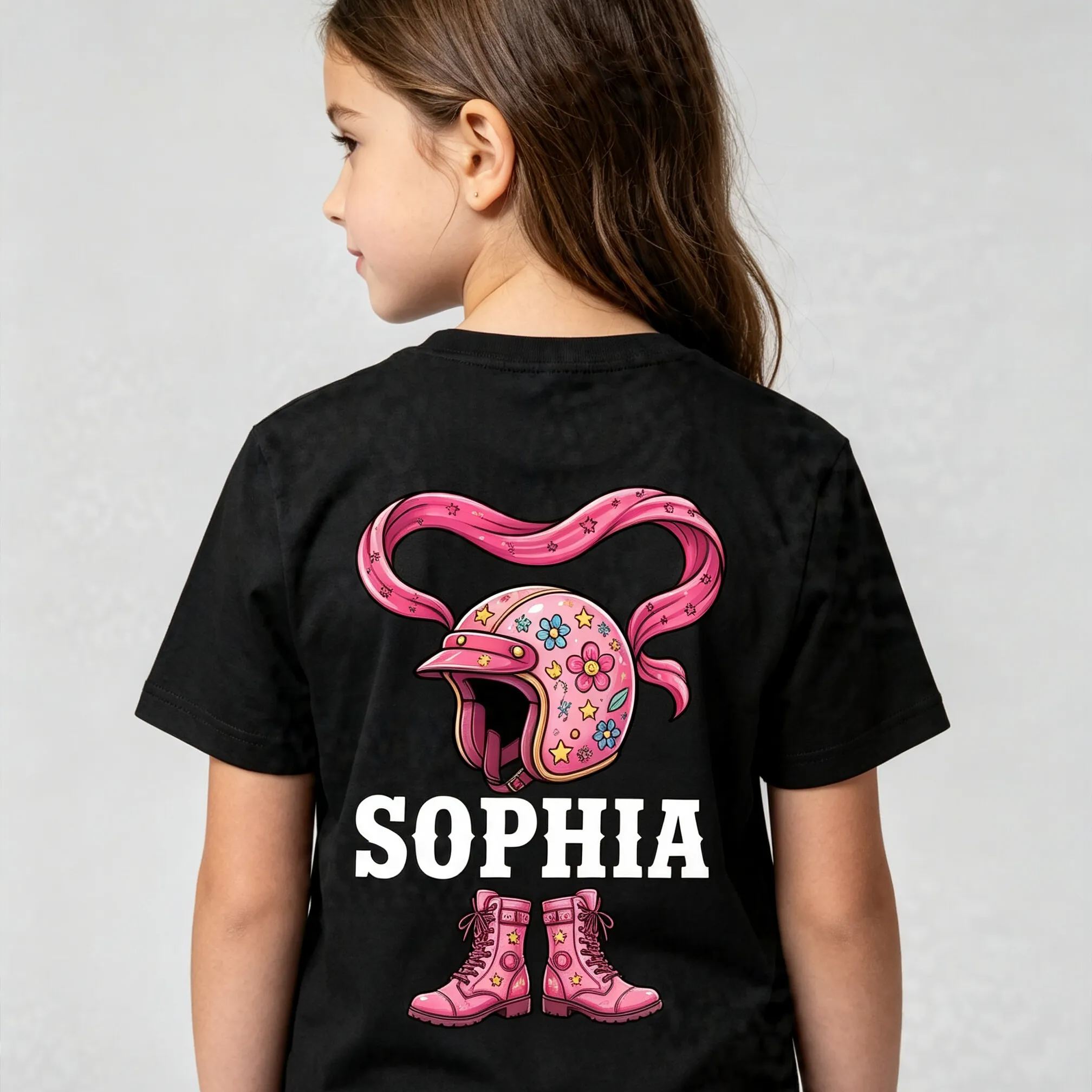 [Copy]Personalized Name and Grade Wheelie Dirt Bike Kids Back To School T-Shirt