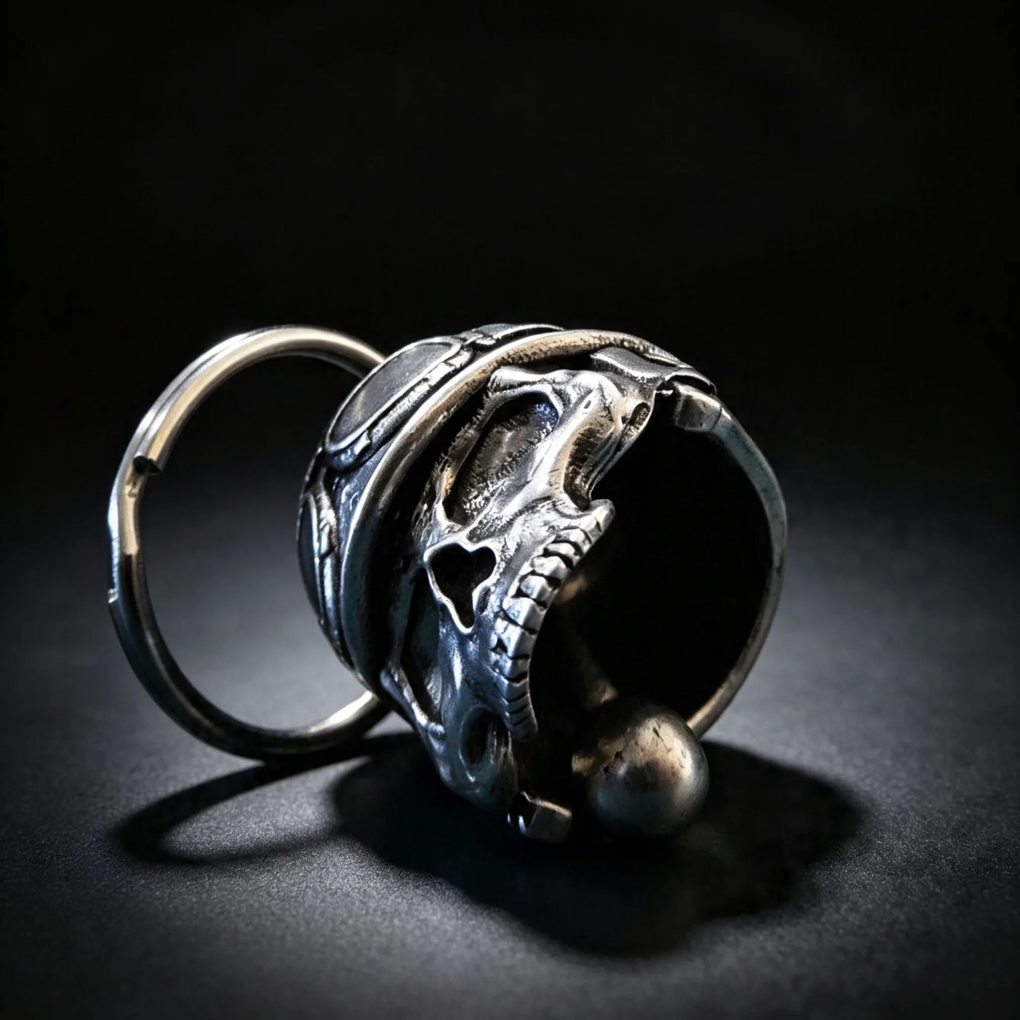 2-Pieces Biker Skull Helmet Guardian Ride Bells for Motorcycles