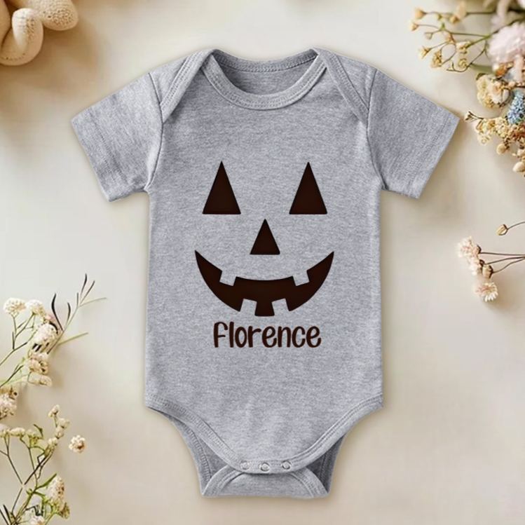 Personalized Halloween Lantern Baby Onesie Funny Cute Gift