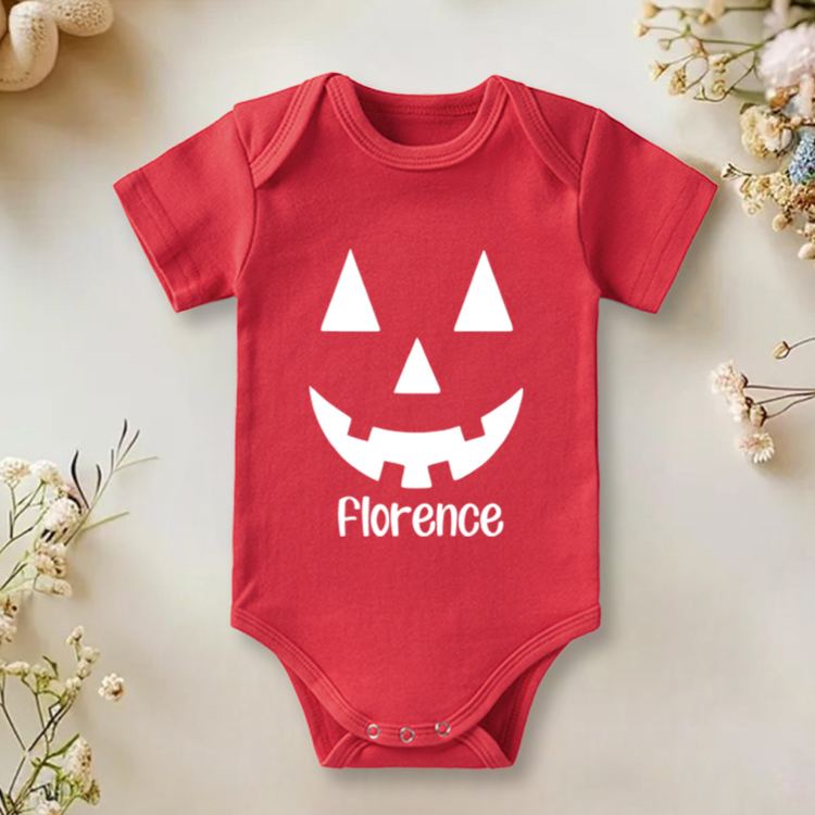 Personalized Halloween Lantern Baby Onesie Funny Cute Gift