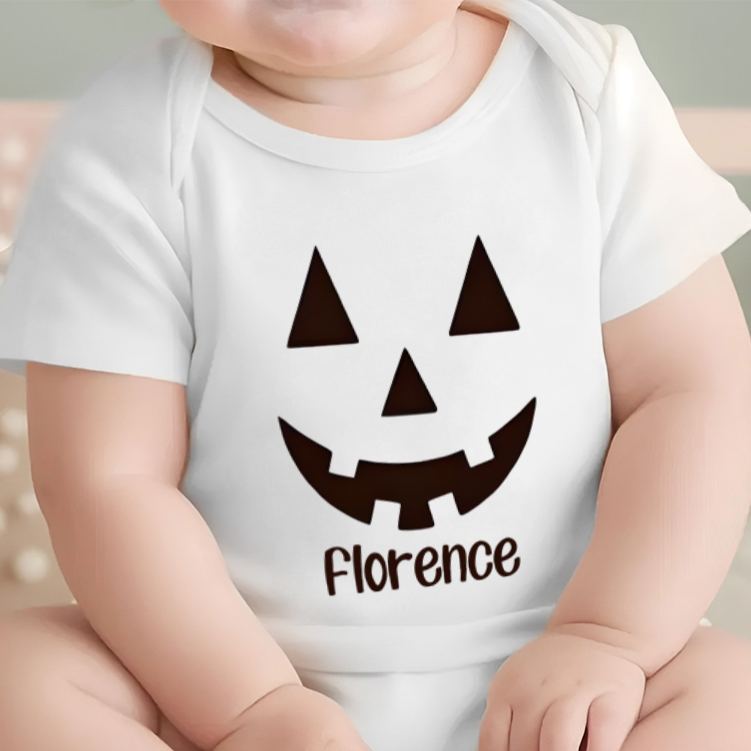 Personalized Halloween Lantern Baby Onesie Funny Cute Gift