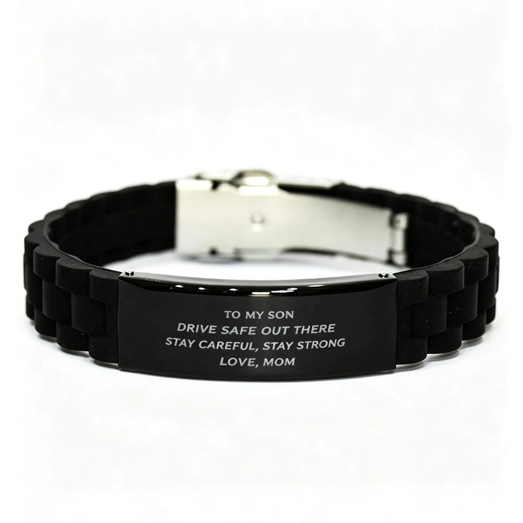[Copy]Personalized Star of Life Medical Alert ID Bracelet Emergency Jewelry Care Gift for Breast Cancer Woman
