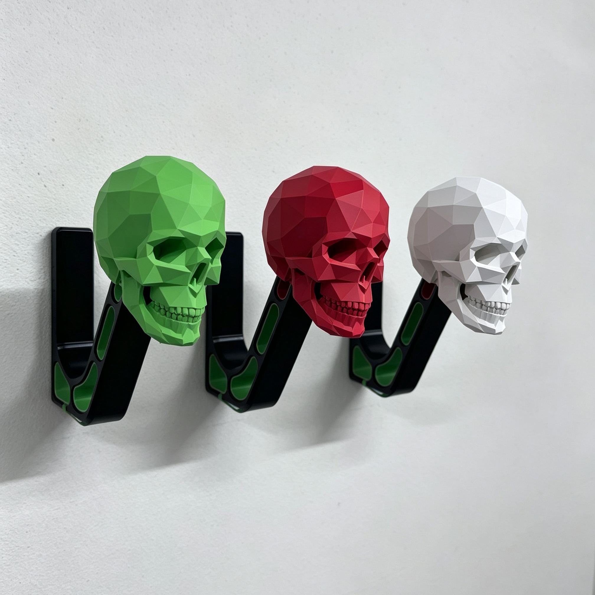 Multi‑Color 3D Printed Helmet Wall Hook, Custom Motorcycle Helmet Holder, Wall Mount Gear Hanger for Helmet, Gift for Riders
