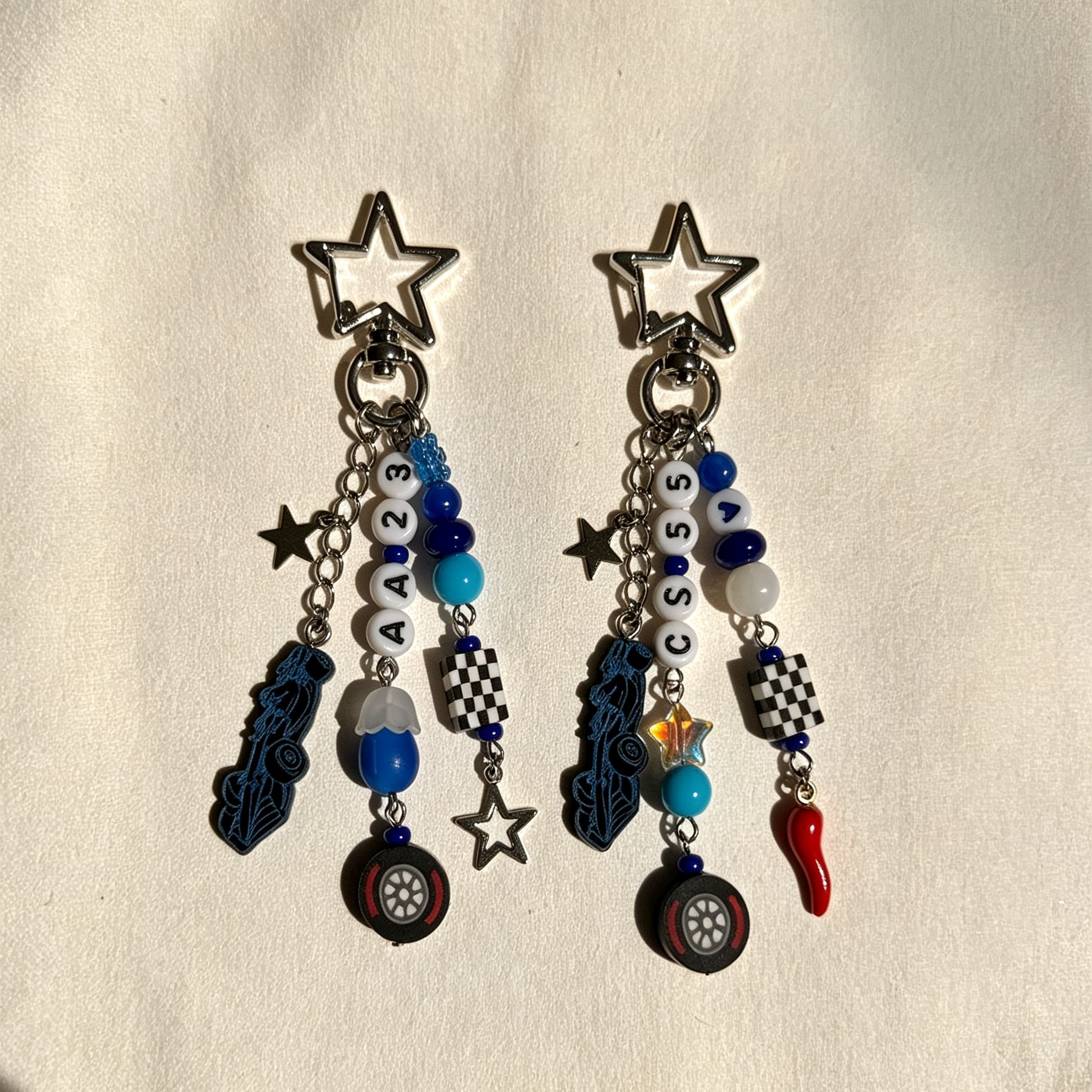 [Copy]Personalized Hand‑Knotted Key Charm, Custom Name Letter Beads Chinese Knot Keychain, Cute Hand‑Woven Backpack Pendant Gift