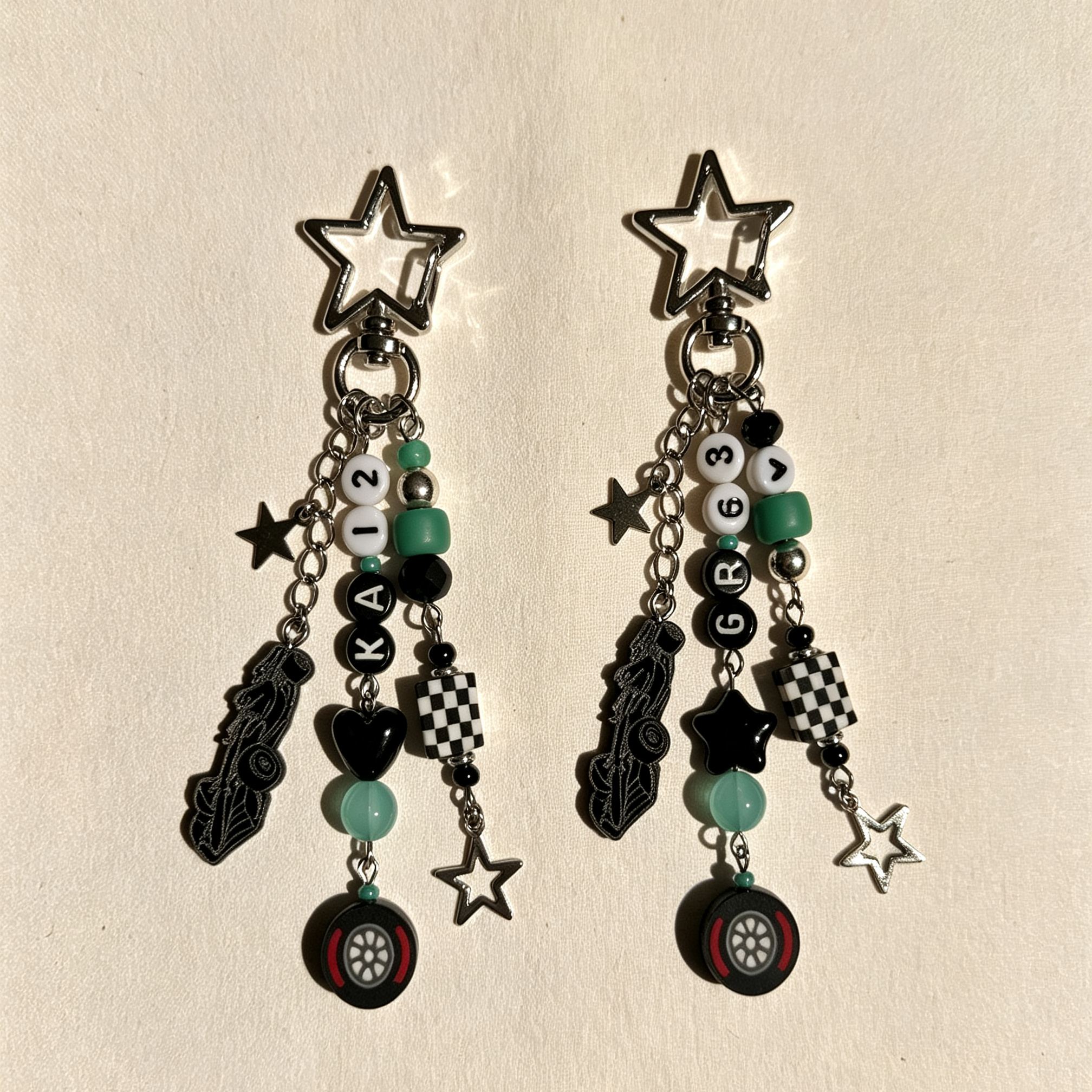[Copy]Personalized Hand‑Knotted Key Charm, Custom Name Letter Beads Chinese Knot Keychain, Cute Hand‑Woven Backpack Pendant Gift