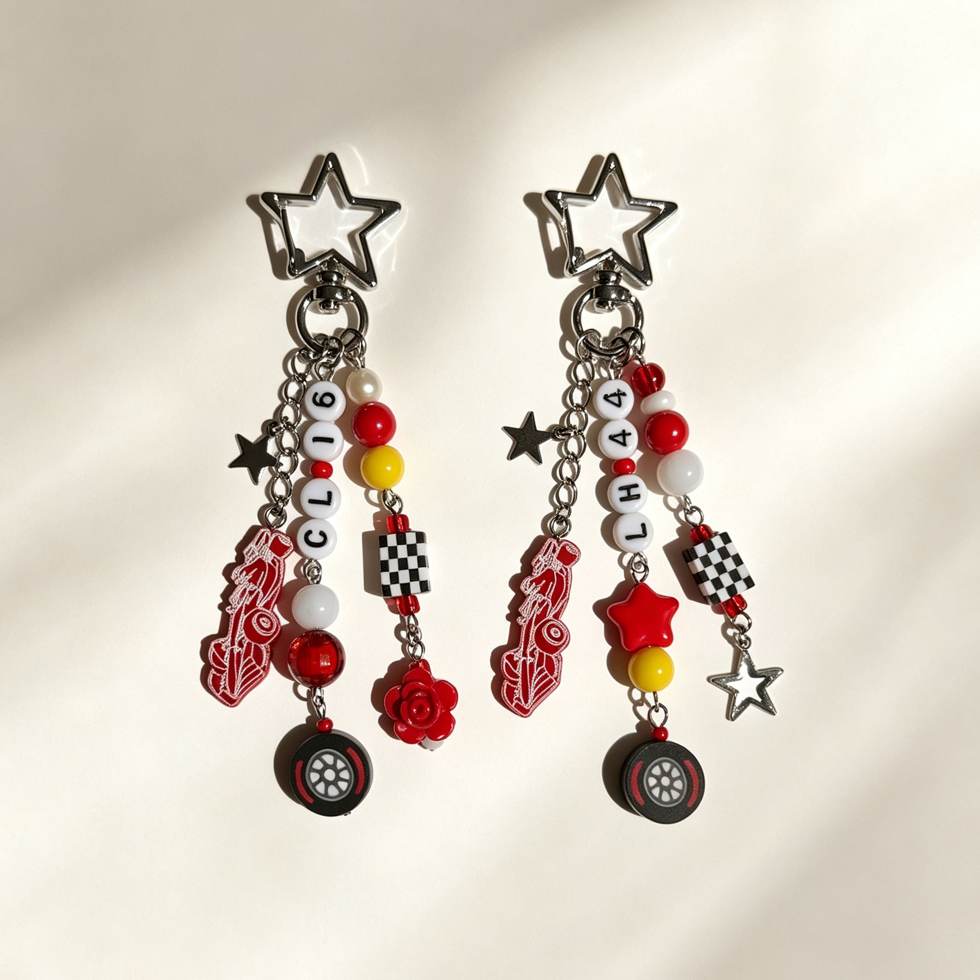 [Copy]Personalized Hand‑Knotted Key Charm, Custom Name Letter Beads Chinese Knot Keychain, Cute Hand‑Woven Backpack Pendant Gift