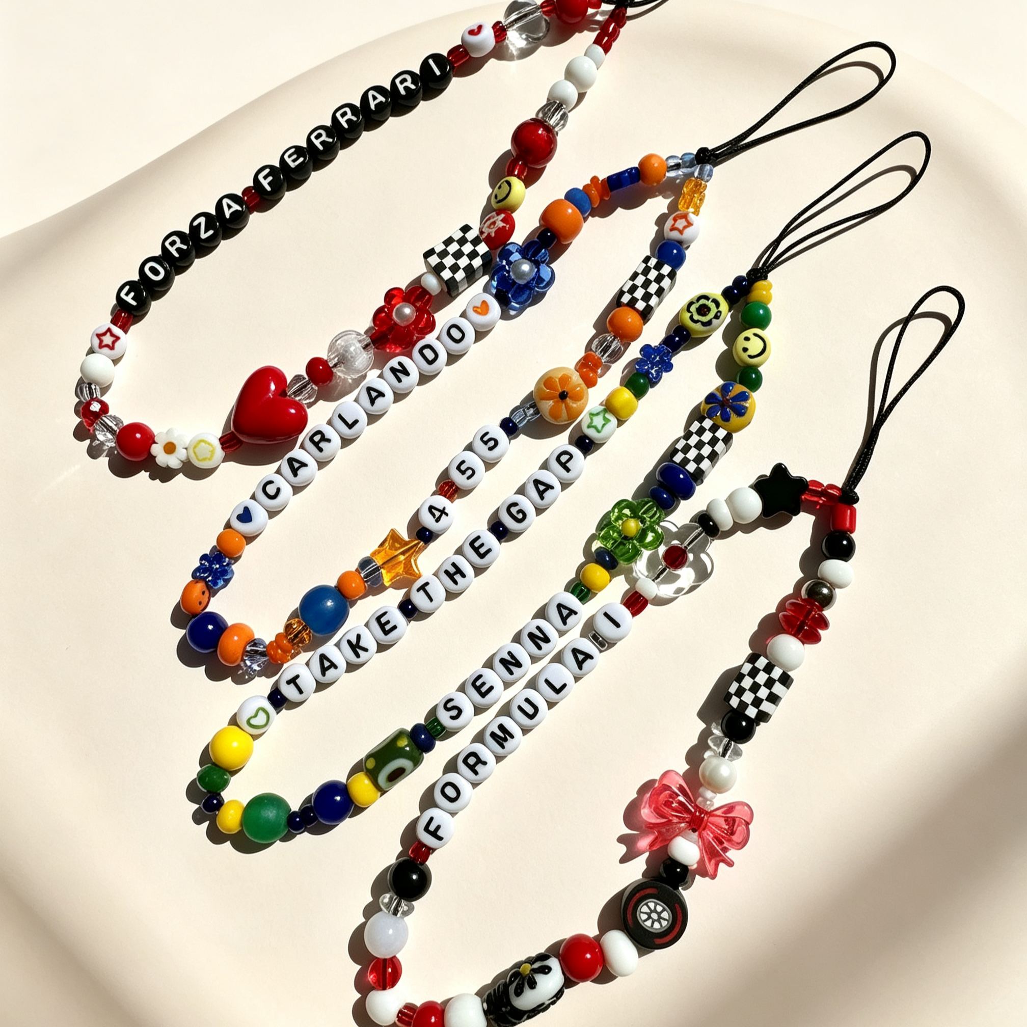 [Copy]Personalized Hand‑Knotted Key Charm, Custom Name Letter Beads Chinese Knot Keychain, Cute Hand‑Woven Backpack Pendant Gift