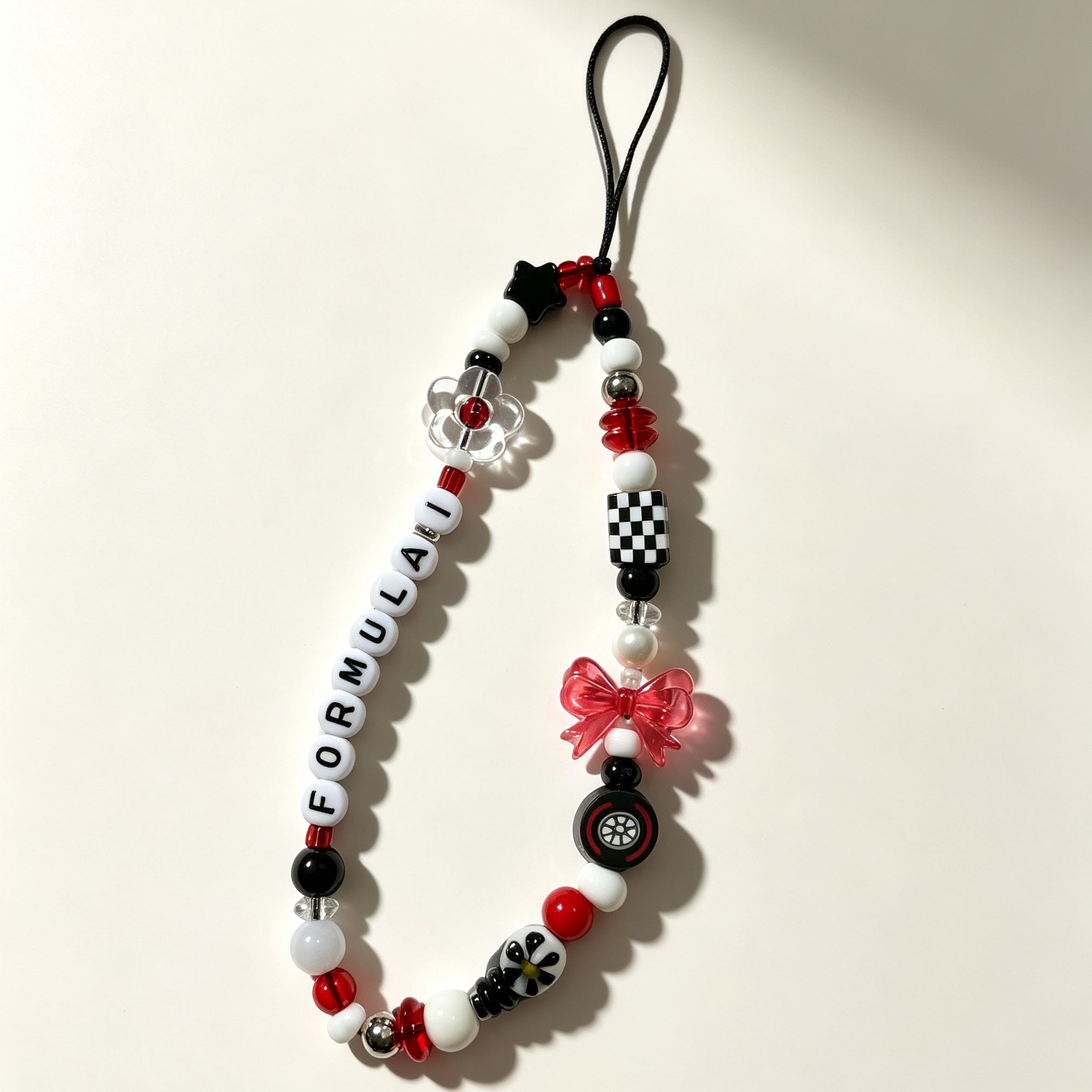 [Copy]Personalized Hand‑Knotted Key Charm, Custom Name Letter Beads Chinese Knot Keychain, Cute Hand‑Woven Backpack Pendant Gift