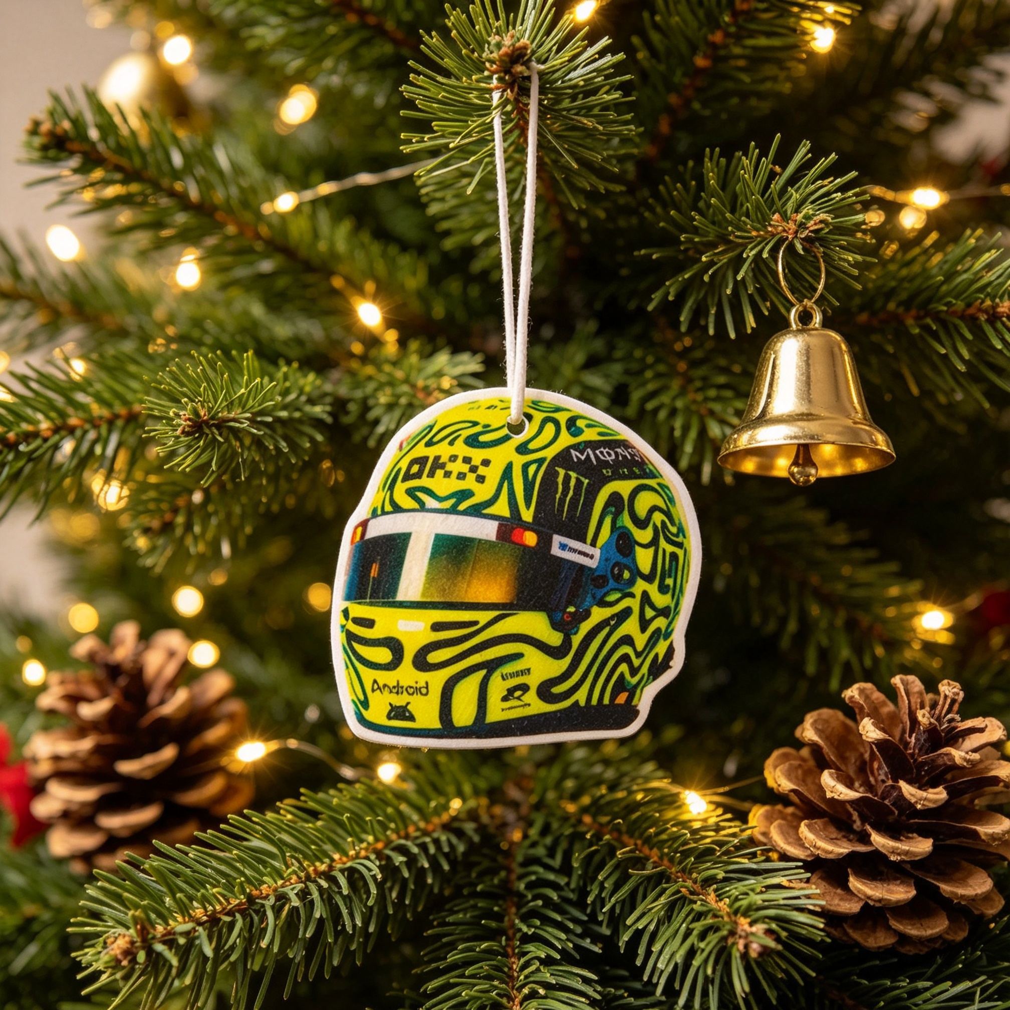 [Copy]Personalized Race Car Christmas Ornament Race Car Tree Hanging Decor Gift For Race Car Lovers