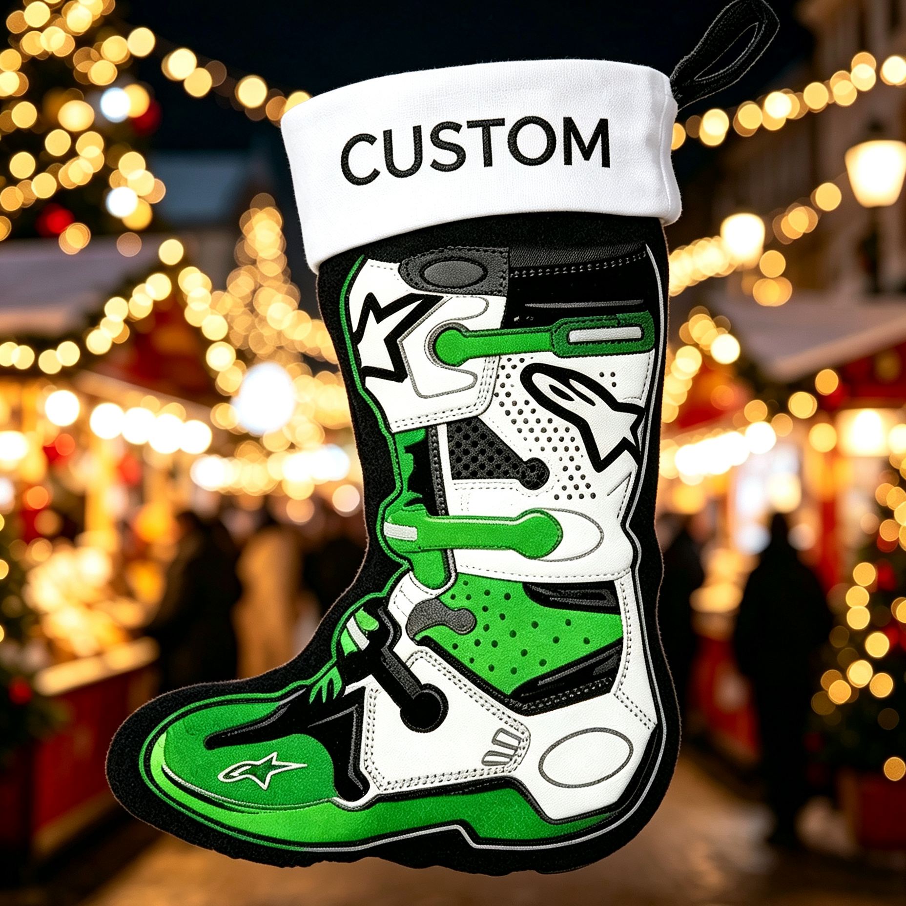 [Copy]Personalized Christmas Santa Stocking Christmas Nutcracker Ballerina Reindeer Stocking for Christmas Special Delivery Kids Stocking