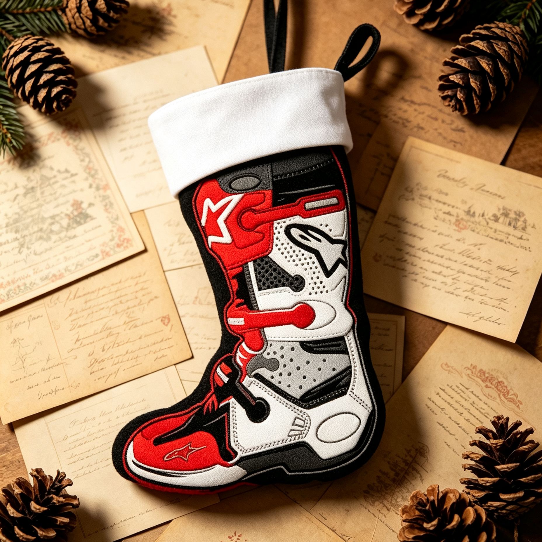 [Copy]Personalized Christmas Santa Stocking Christmas Nutcracker Ballerina Reindeer Stocking for Christmas Special Delivery Kids Stocking