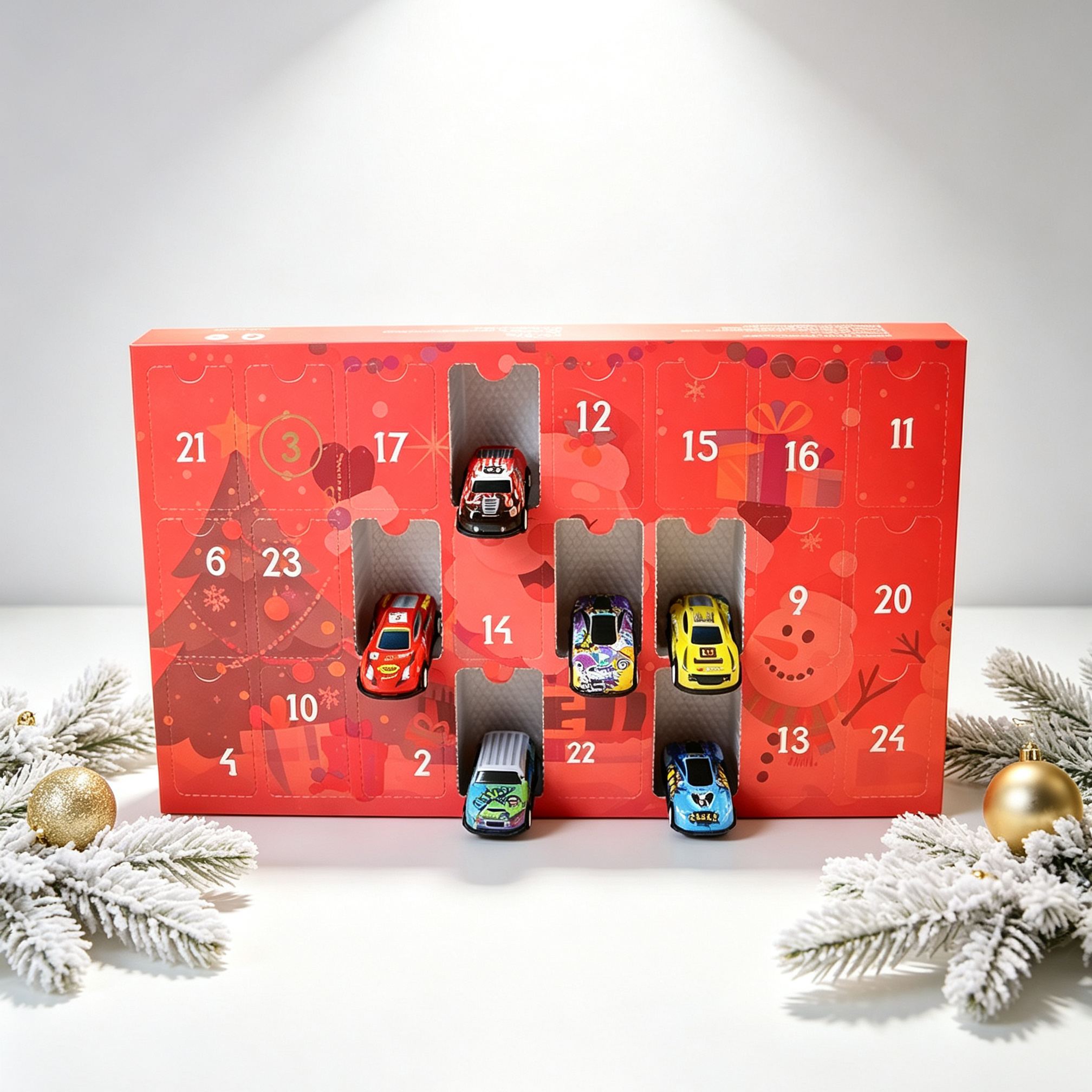 [Copy]2026 Racing Helmet Advent Calendar, 24 Day Motorsport Christmas Countdown, Race Car Fan Ornament Gift