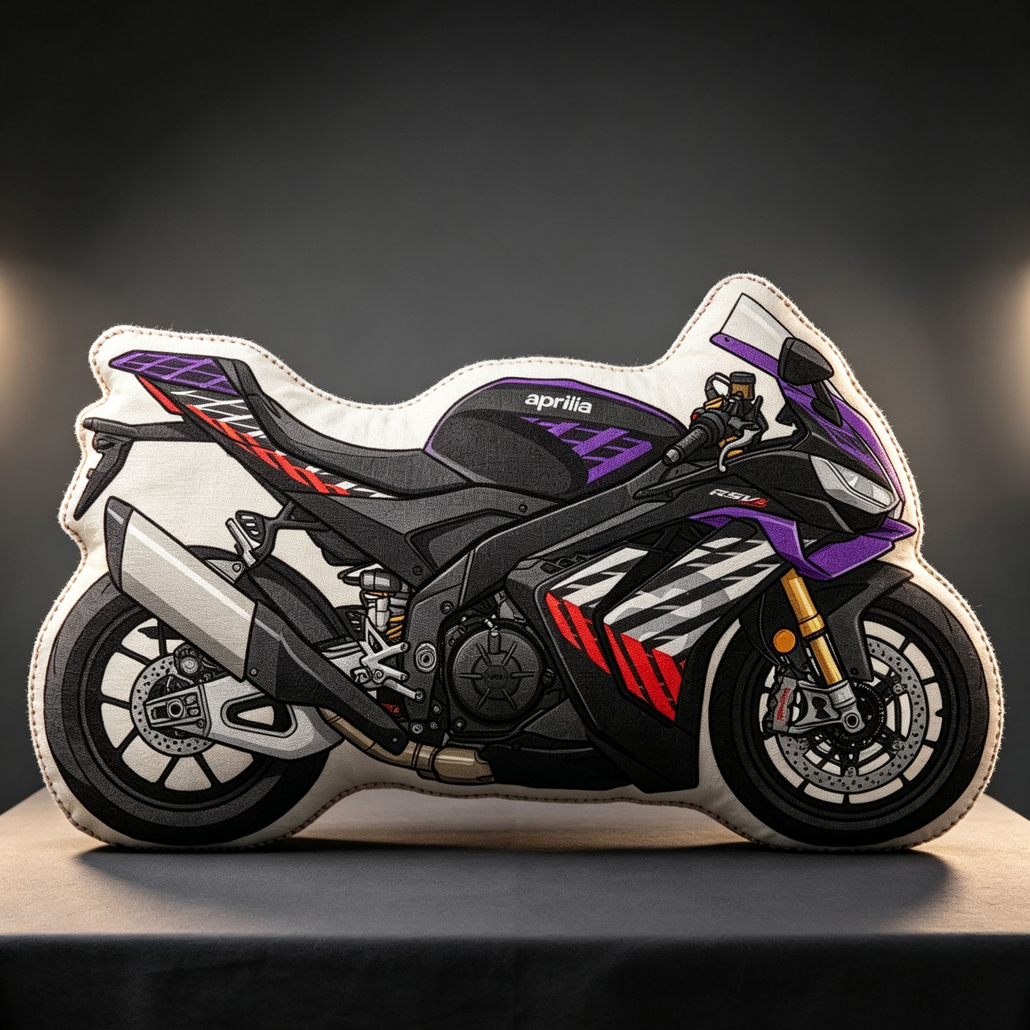 [Copy]Personalized Motorcycle Shaped Plush Pillow Superbike Design Vehicle Lovers Gift