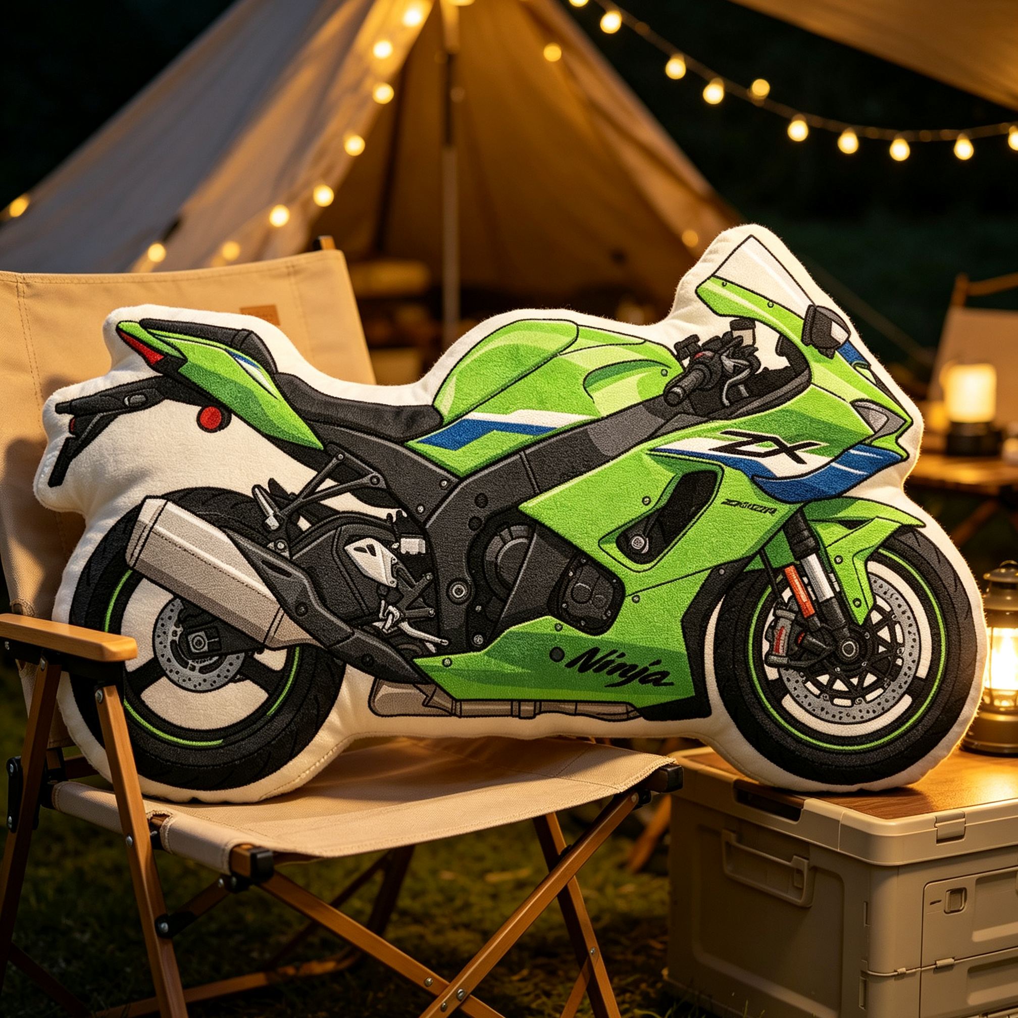 [Copy]Personalized Motorcycle Shaped Plush Pillow Superbike Design Vehicle Lovers Gift