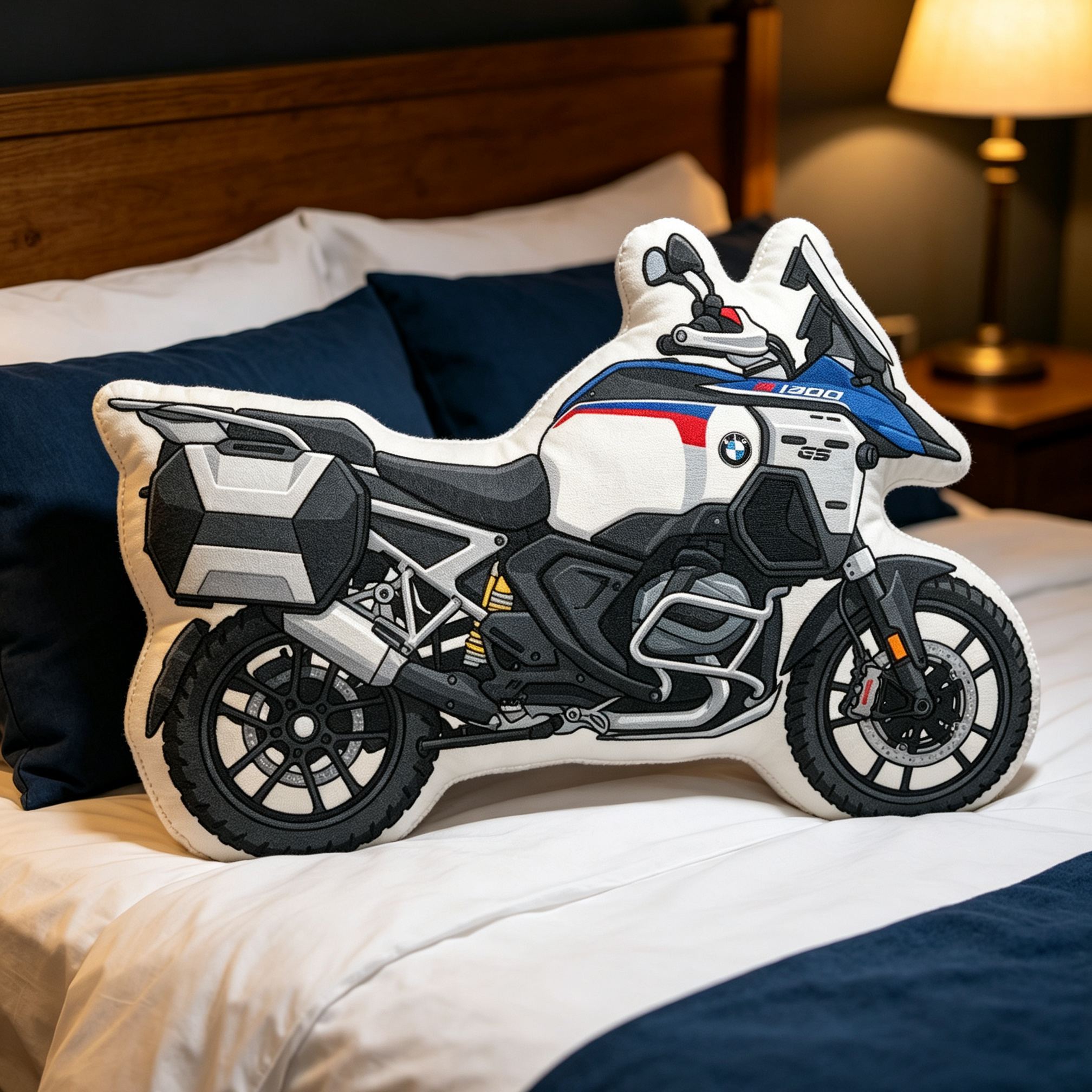 [Copy]Superbike Racing Motorcycle Shaped Pillow, High Definition Print Plush Cushion, Collectible Gift for Motorcycle Enthusiasts
