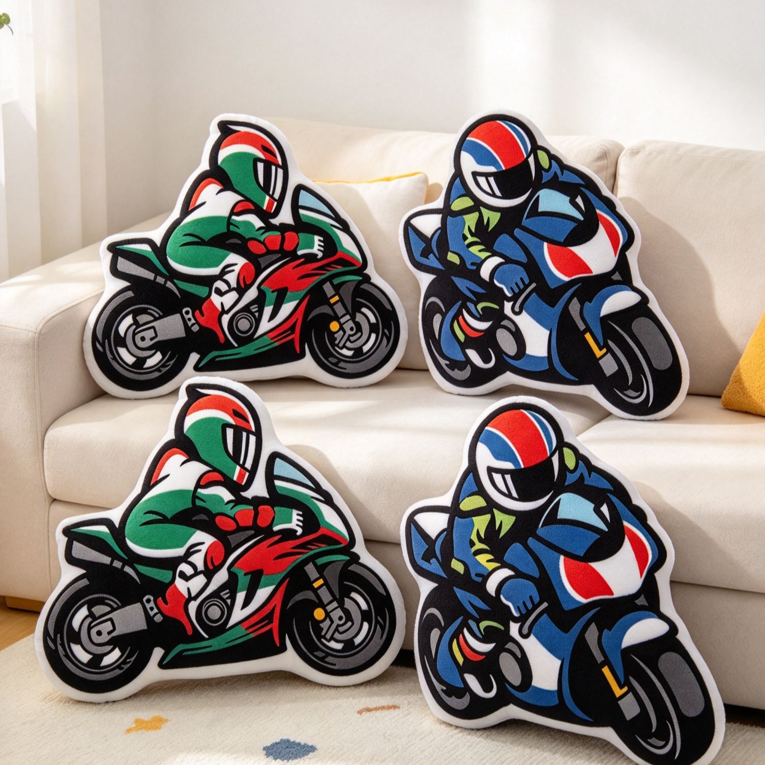 [Copy]Personalized Off-Road Enduro ADV Motorcycle Custom Shaped Throw Pillow, High Definition Print Plush Cushion, Gift for Motorcycle Enthusiasts