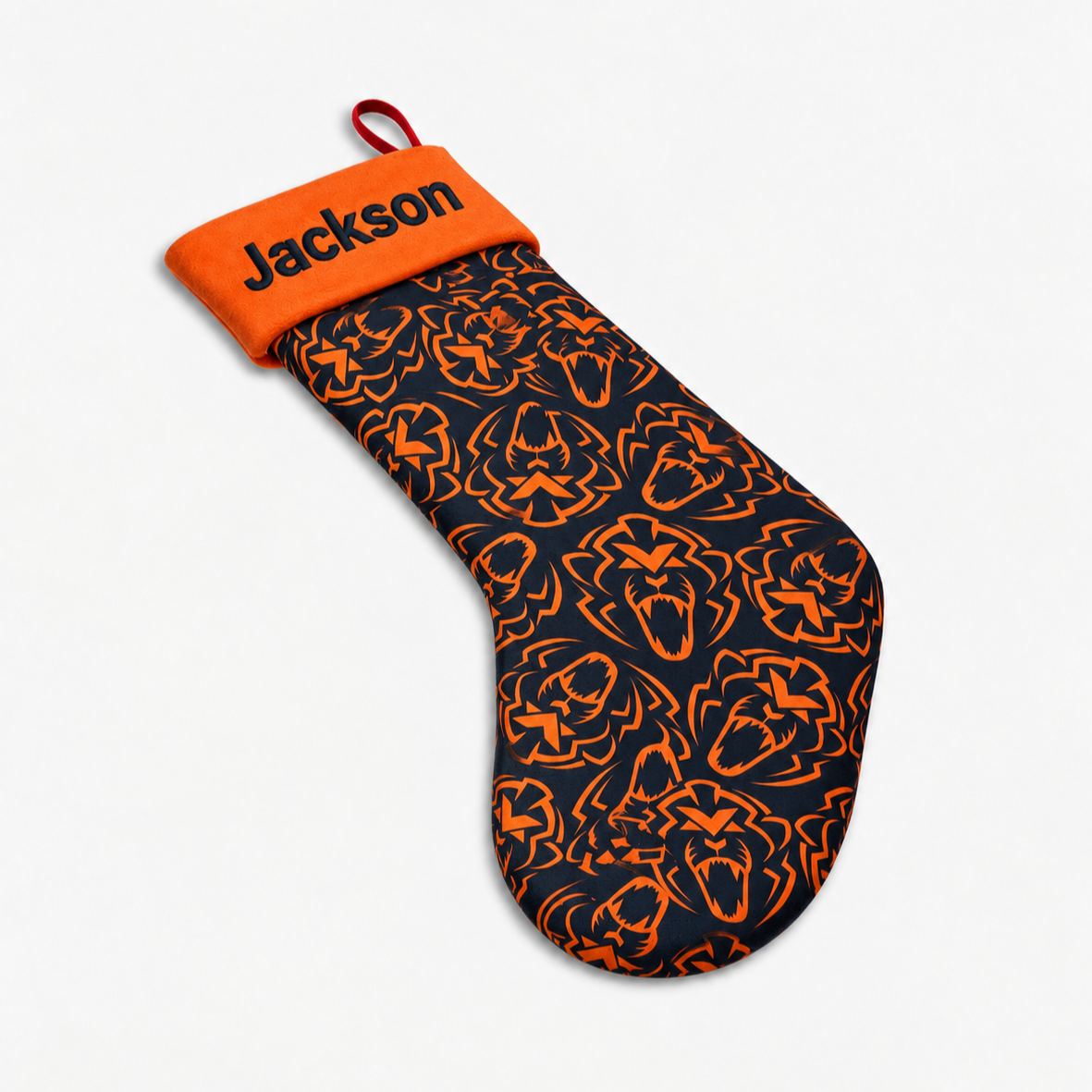 [Copy]Personalized Fox Instinct Motocross Boot Christmas Stocking, Custom Name Dirt Bike MX Christmas Stocking for Motocross Riders
