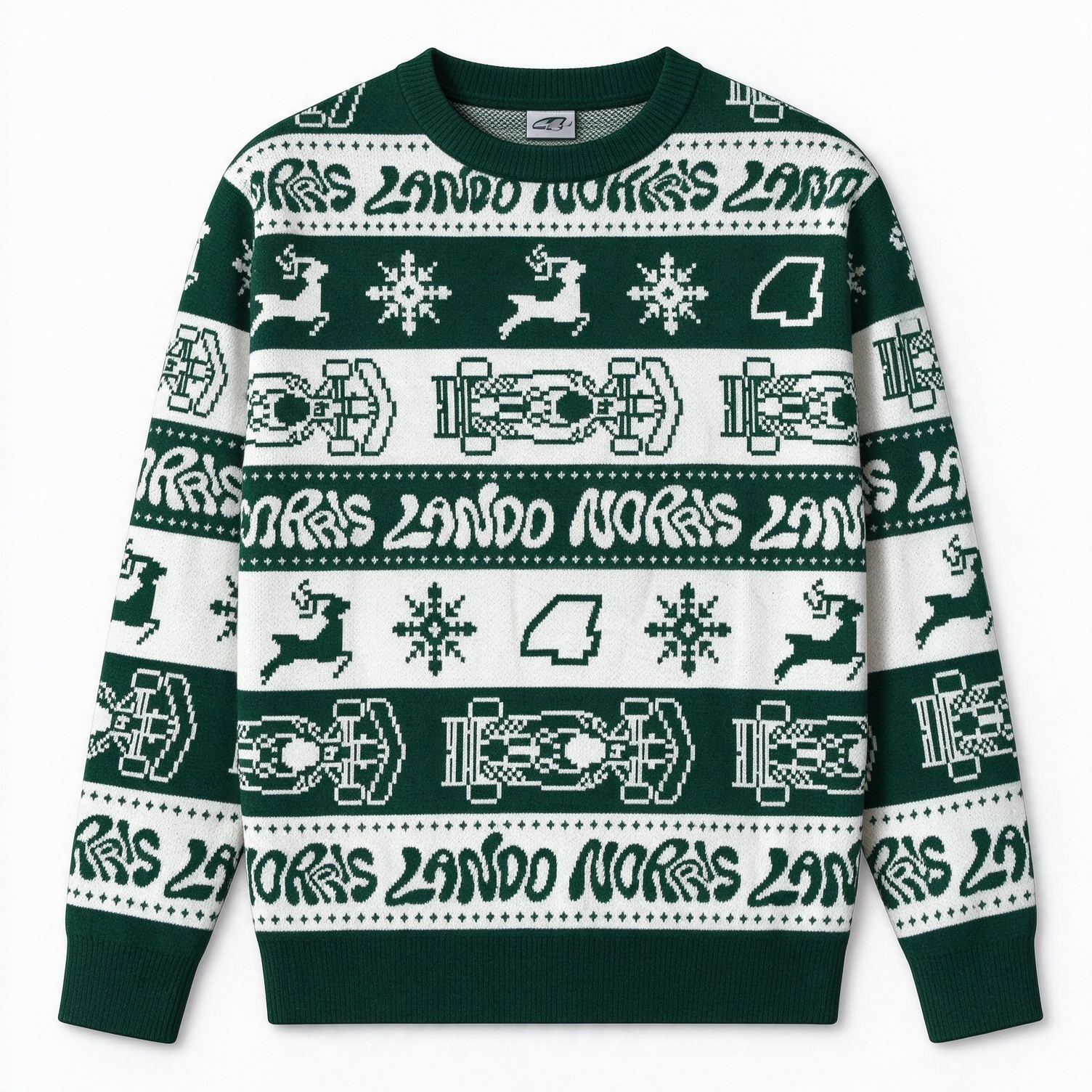 [Copy]F1 Team Ugly Christmas Knit Jumper, Festive Motorsport Holiday Sweater Gift for F1 Racing Fans