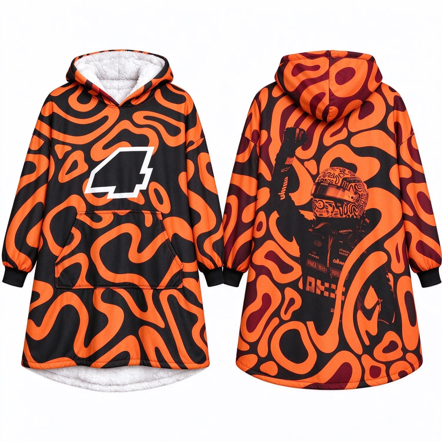[Copy]Race Fan Inspired Oversized Hoodie Blanket, All Over Print Wearable Throw Blanket, Multi Racing Graphic Designs, Gift for f1 Lovers