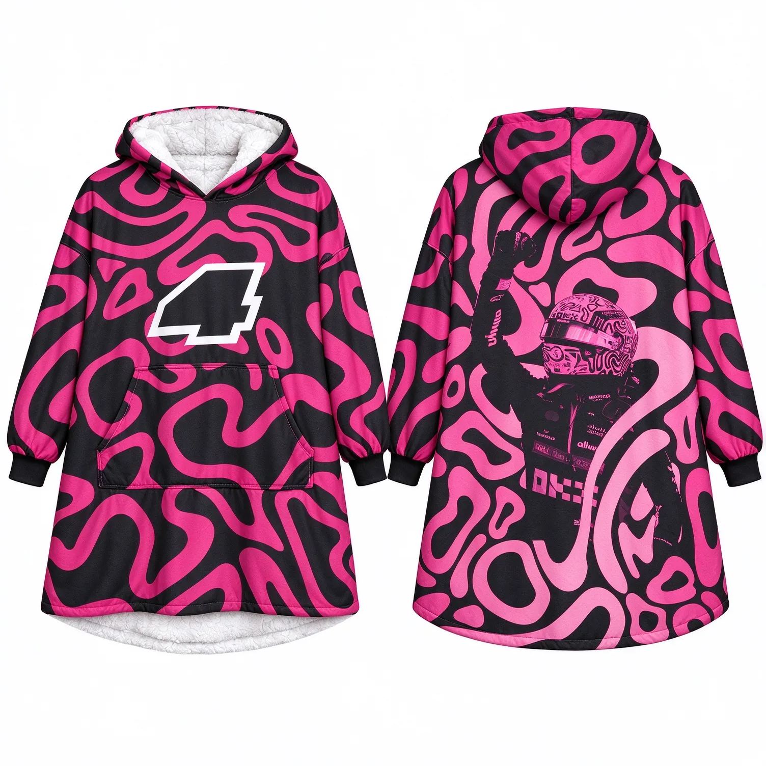 [Copy]Race Fan Inspired Oversized Hoodie Blanket, All Over Print Wearable Throw Blanket, Multi Racing Graphic Designs, Gift for f1 Lovers