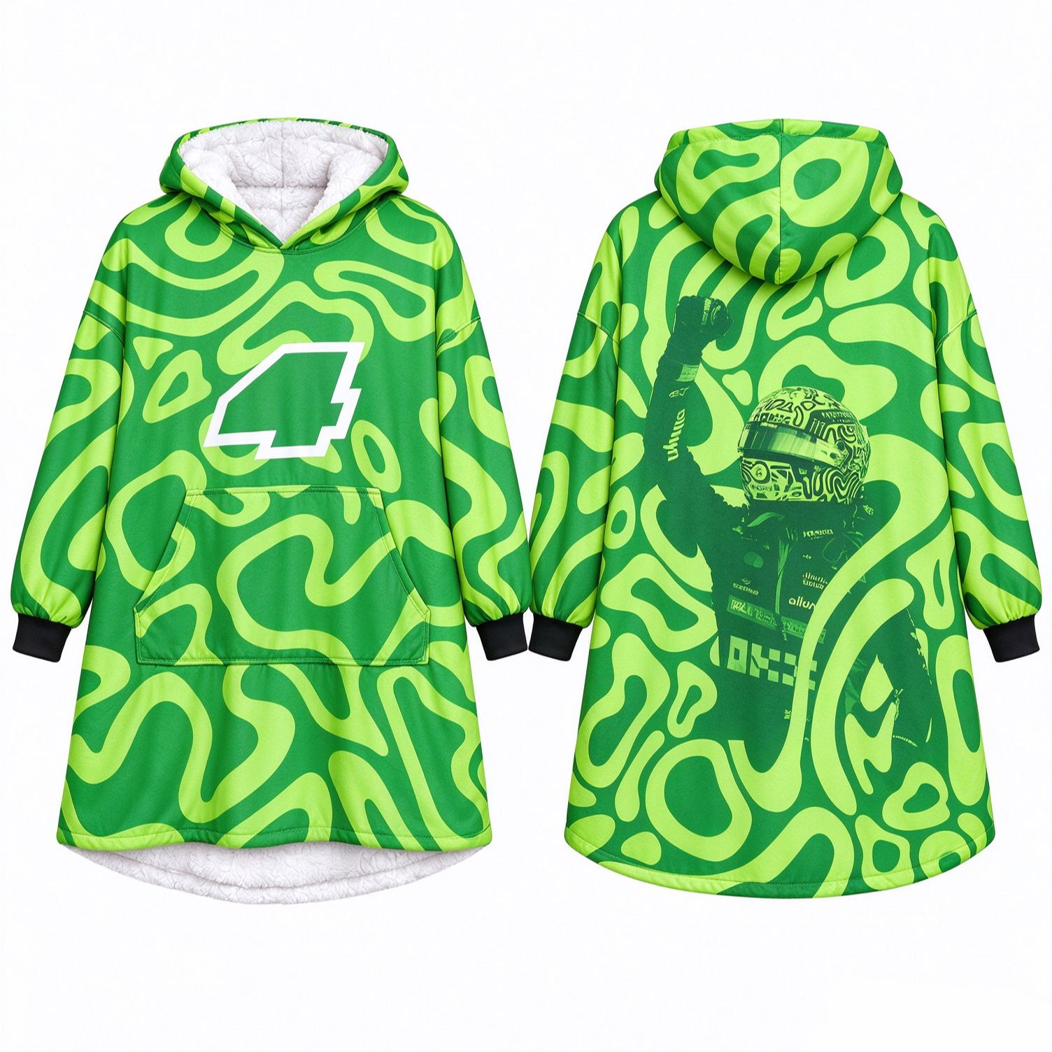 [Copy]Race Fan Inspired Oversized Hoodie Blanket, All Over Print Wearable Throw Blanket, Multi Racing Graphic Designs, Gift for f1 Lovers