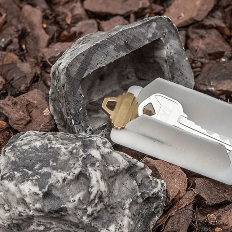 Key Storage Box Rock Fake Rock Simulate Stone Key Case for Home Garden Yard Outdoor Decor, Hider Decoration Safe Holder Stone
