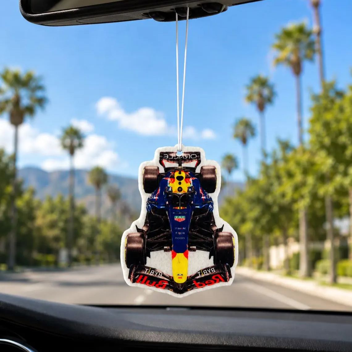 [Copy]Racing Driver Helmet Shaped Hanging Car Air Freshener, Car Rear View Mirror Scent Ornament, Gift for Racing Fans