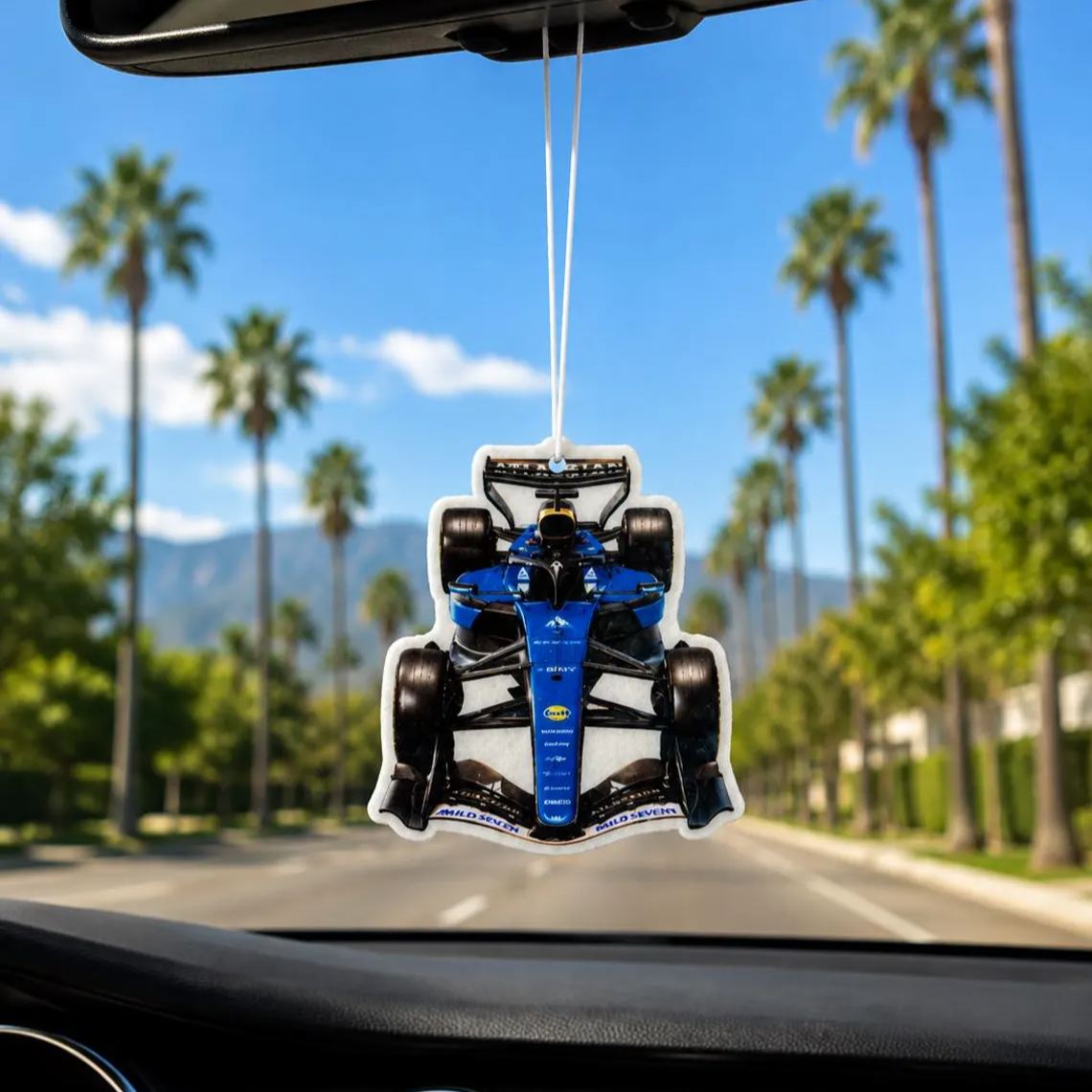 [Copy]Racing Driver Helmet Shaped Hanging Car Air Freshener, Car Rear View Mirror Scent Ornament, Gift for Racing Fans