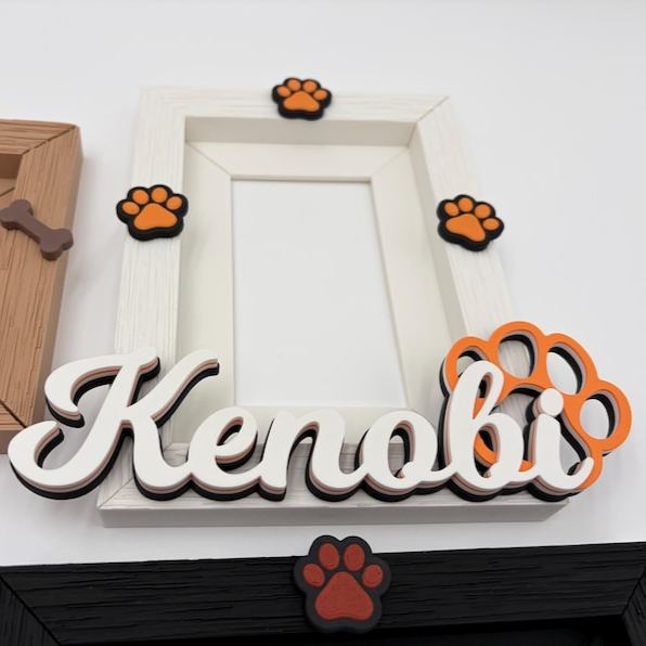Personalized Dog Wall Photo Frame 4x6 Picture Personalized Home Decor Create Your Own Picture Frame Puppy Photo Dog Mom Gift