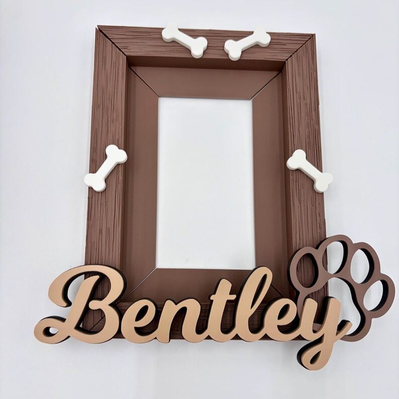 Personalized Dog Wall Photo Frame 4x6 Picture Personalized Home Decor Create Your Own Picture Frame Puppy Photo Dog Mom Gift