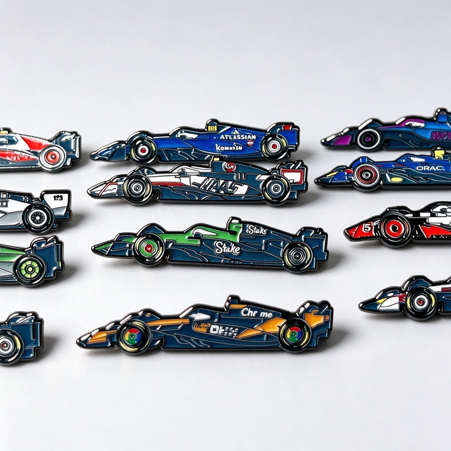 [Copy]ORB-inspired Racing #1  Verstappen Grand Prix Race Car Enamel Lapel Pin