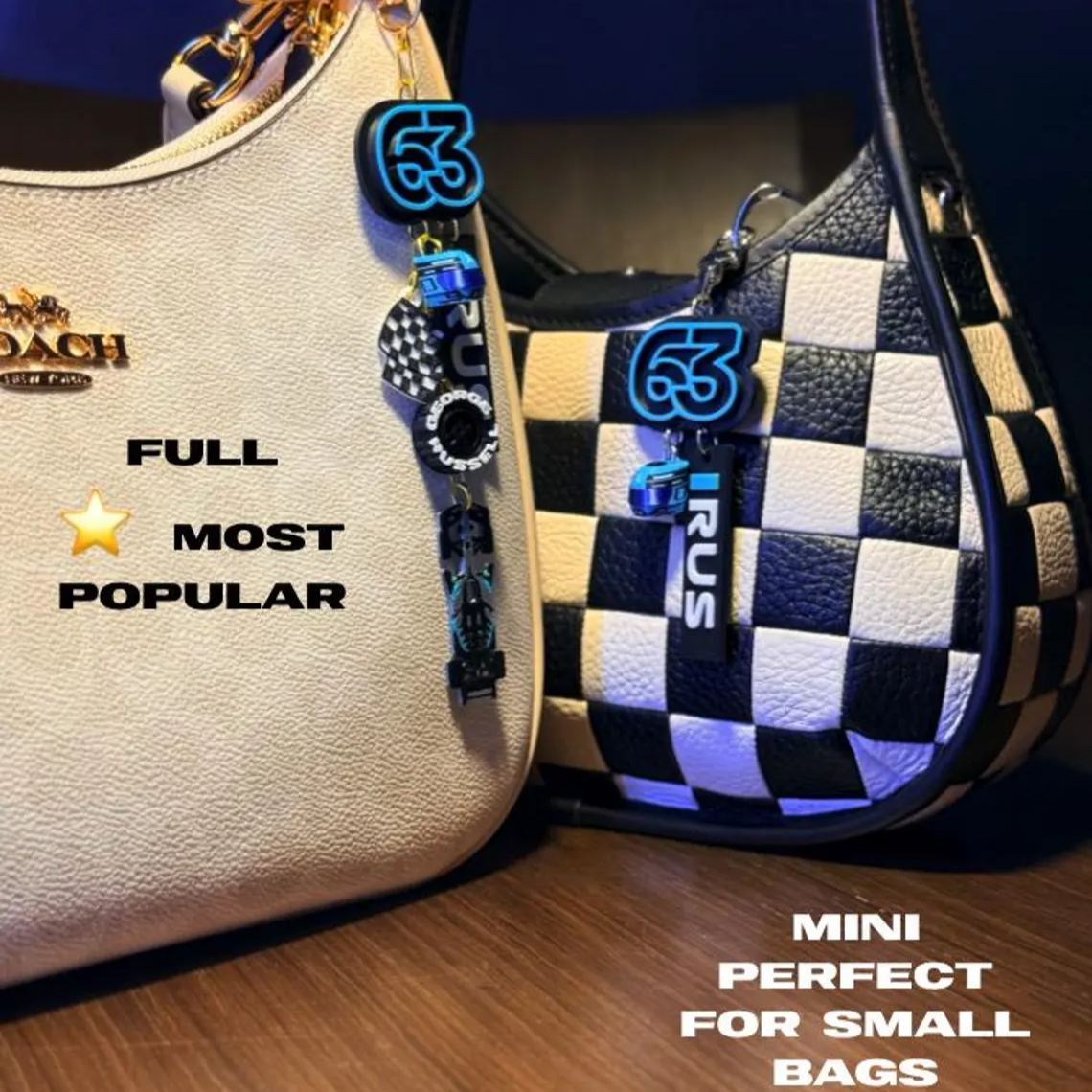 [Copy]Motorsport Driver Bag Charm, Max Racing Helmet Race Car Checkered Flag Keychain Pendant