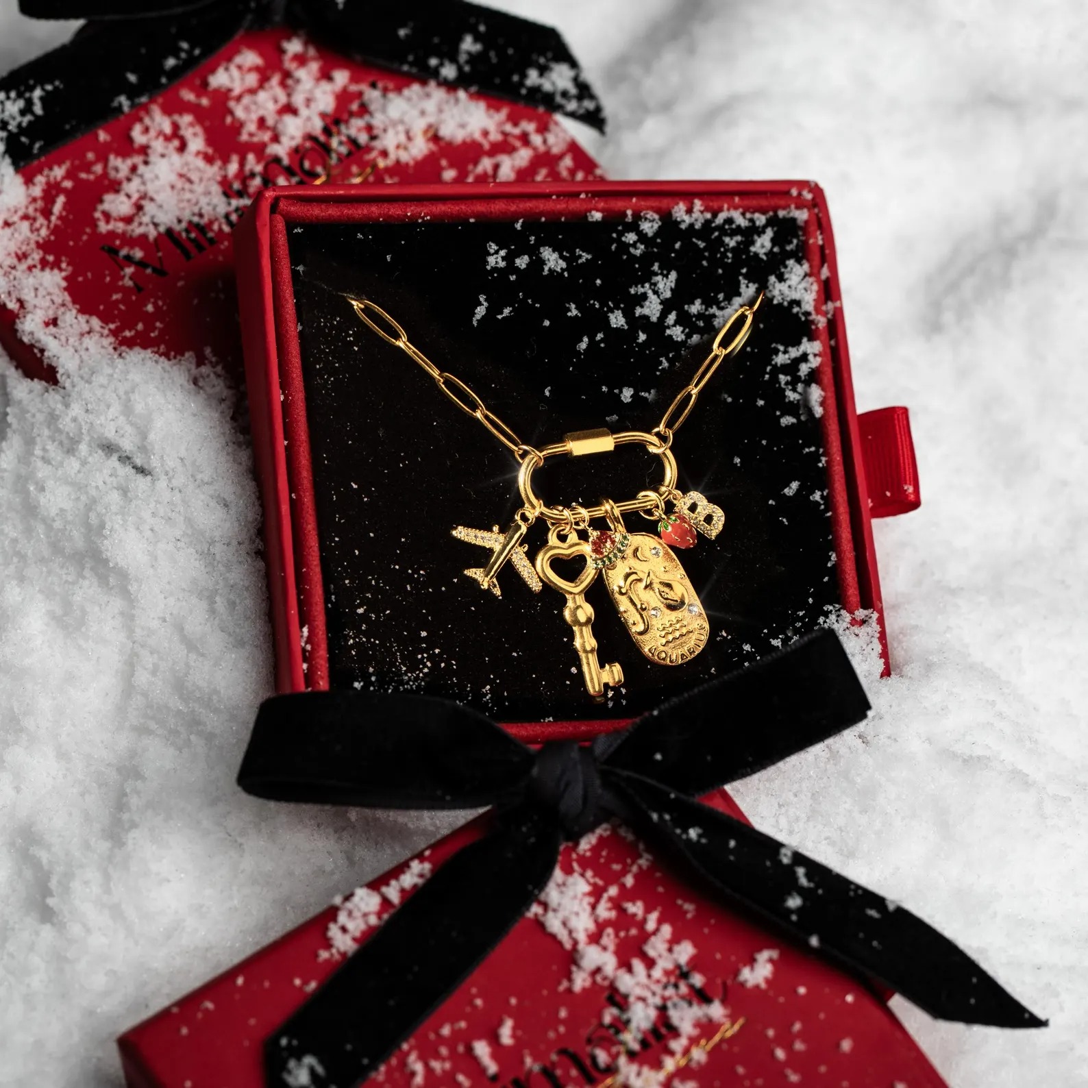 Custom Name Charm Necklace Personalized Jewelry Gift for Her Mothers Day Birthday Gift for Women Mom Wife