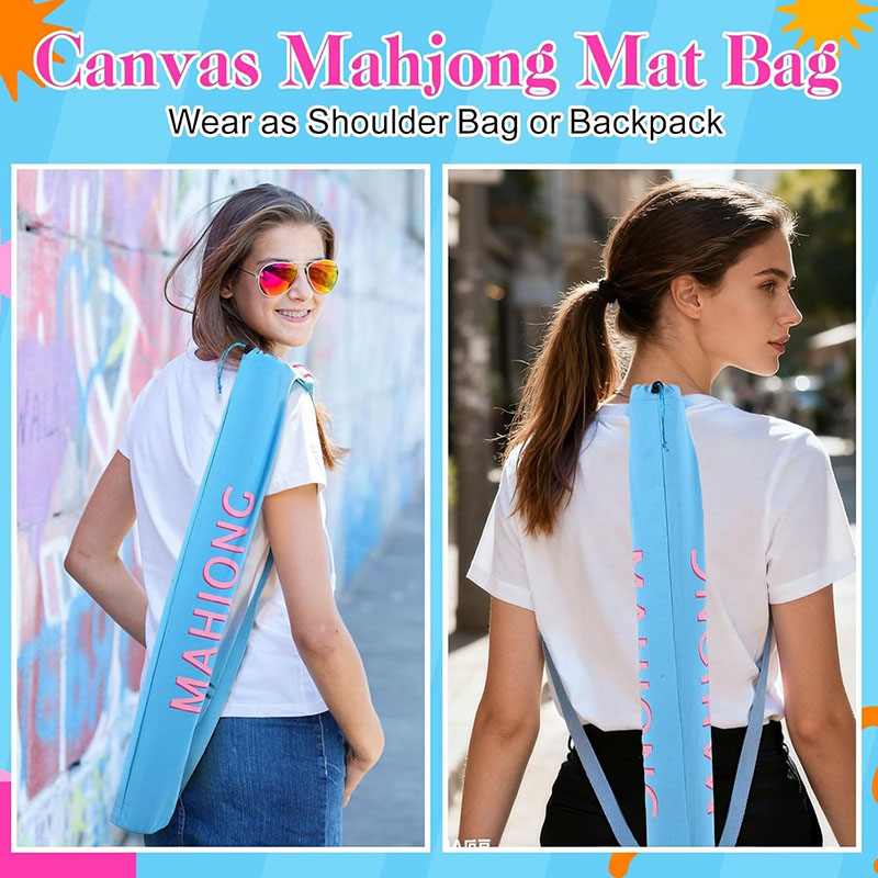 Personalized Mahjong Mat Bag Travel Accessory Birthday Gift for Mahjong Lovers