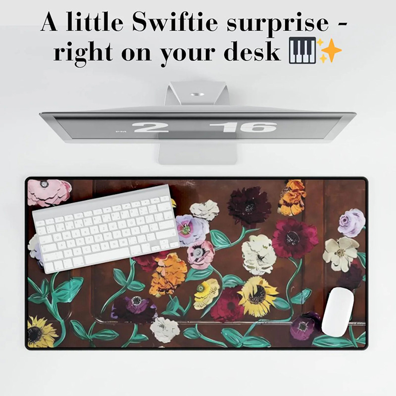 Personalized Surprise Piano Desk Mat Mouse Pad Swifty TS Merch Gift for Fans Music Lovers