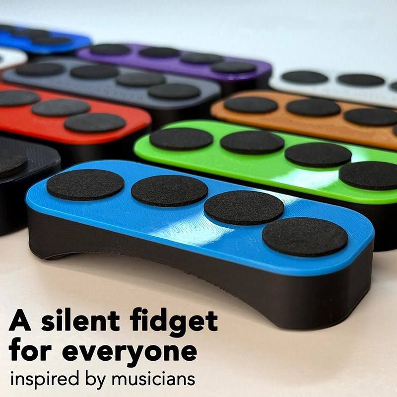 Personalized Tap Drums Silent A Silent Fidget for Musicians and Tappers Custom with Title Gift for Music Lovers