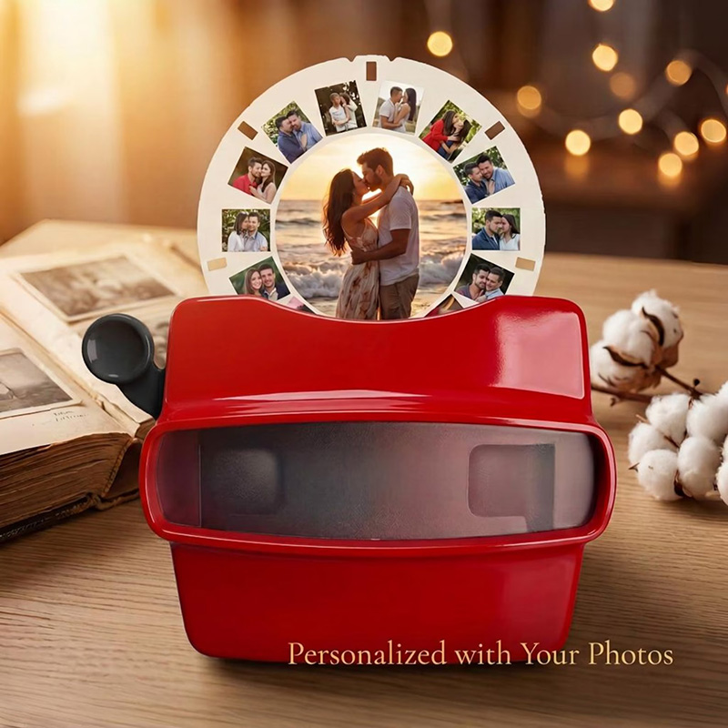 Personalized Viewmaster with Photo Reels Custom Anniversary Gift for Him or Her Retro Photo Keepsake Custom Viewfinder Mother's Father's Day Gift